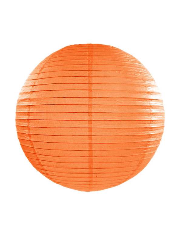 Lampion Orange Groß japanische Laterne 35 cm