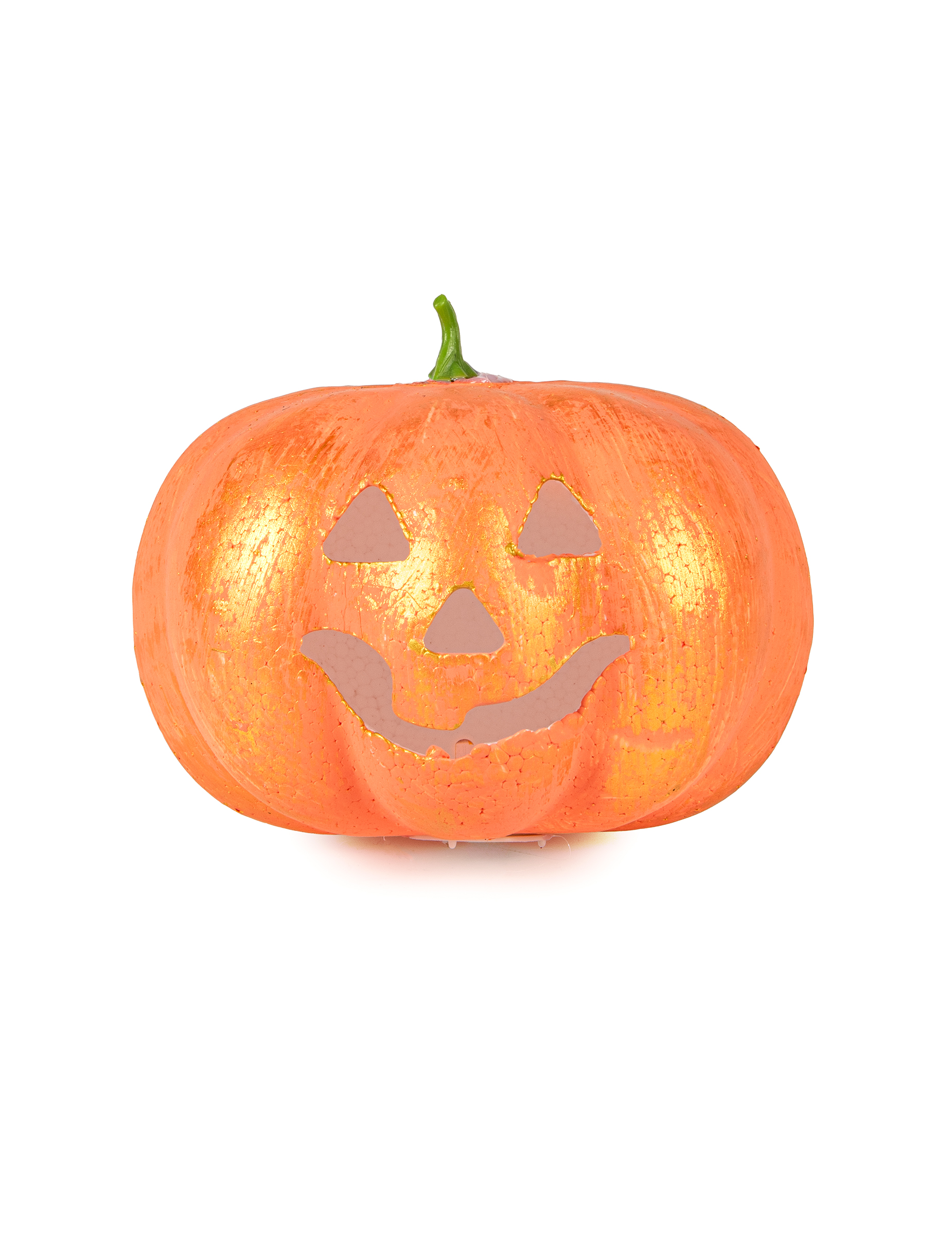 Leuchtender Kürbis Halloween-Deko in Zufallsfarbe 17 x 10 cm