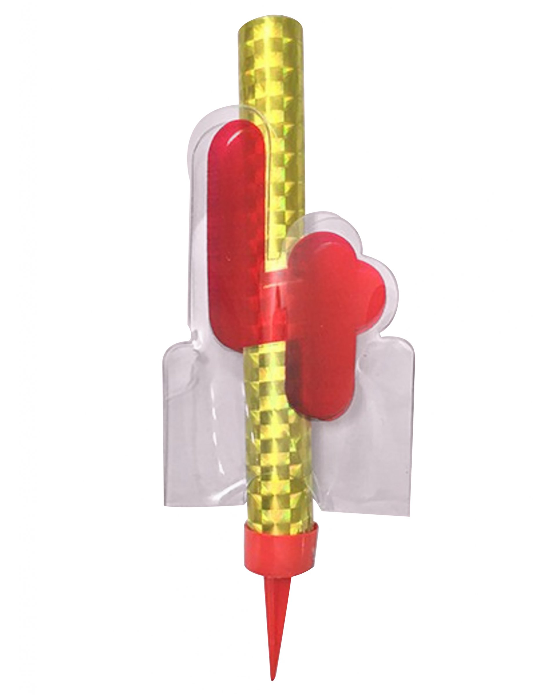 Leuchtfontäne Zahl 4 Rot 12 cm für Geburtstag