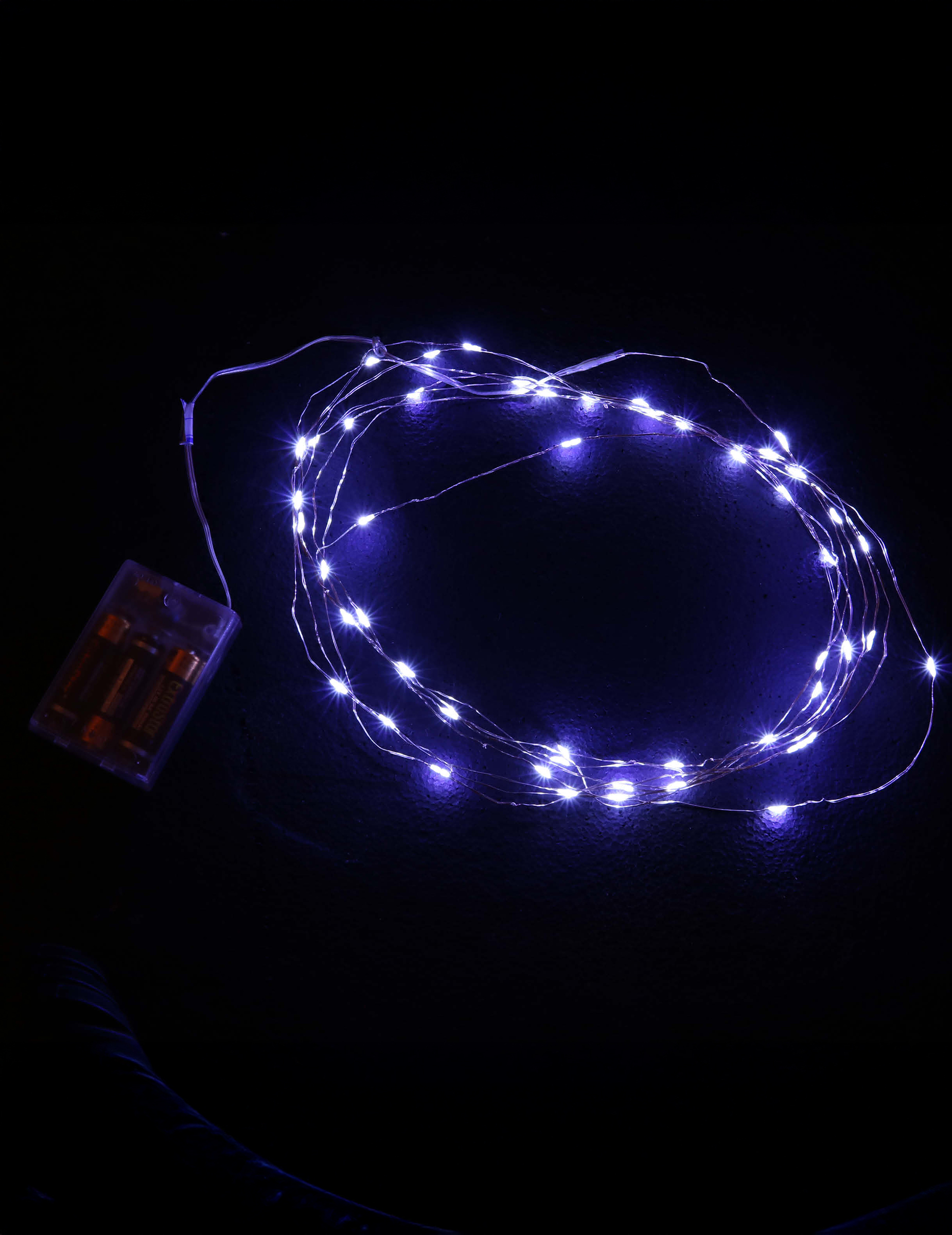 Lichterkette Weihnachtsbaum-Deko weiss 5 m