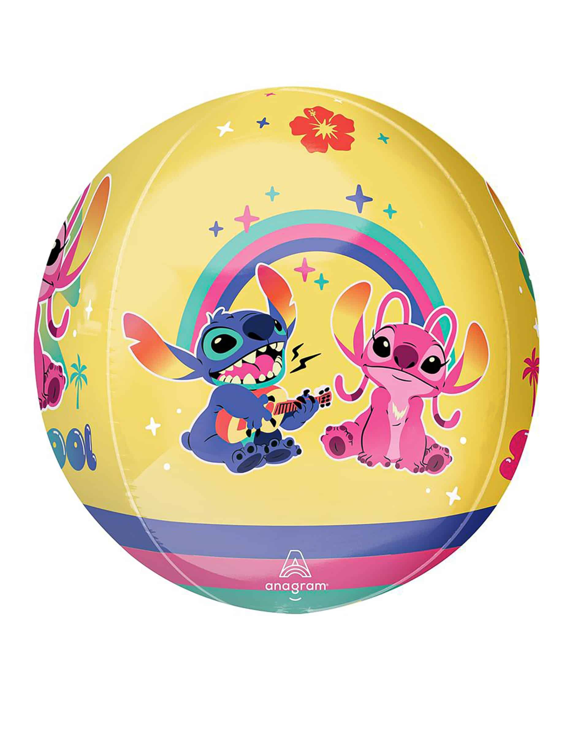 Lilo + Stitch Angel Transparenter Bubble Ballon 38 cm x 40 cm