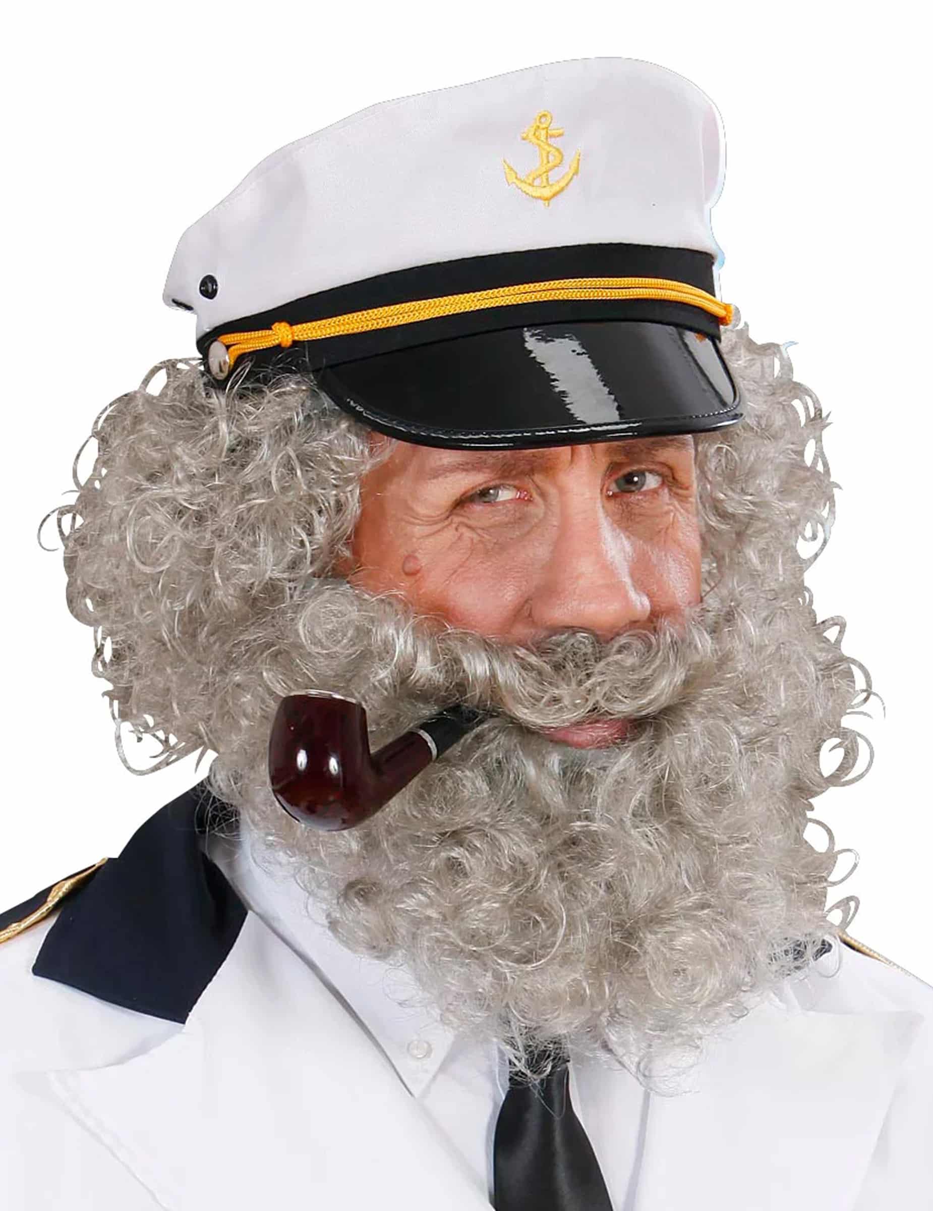 Lockiger Bart für einen Seemann