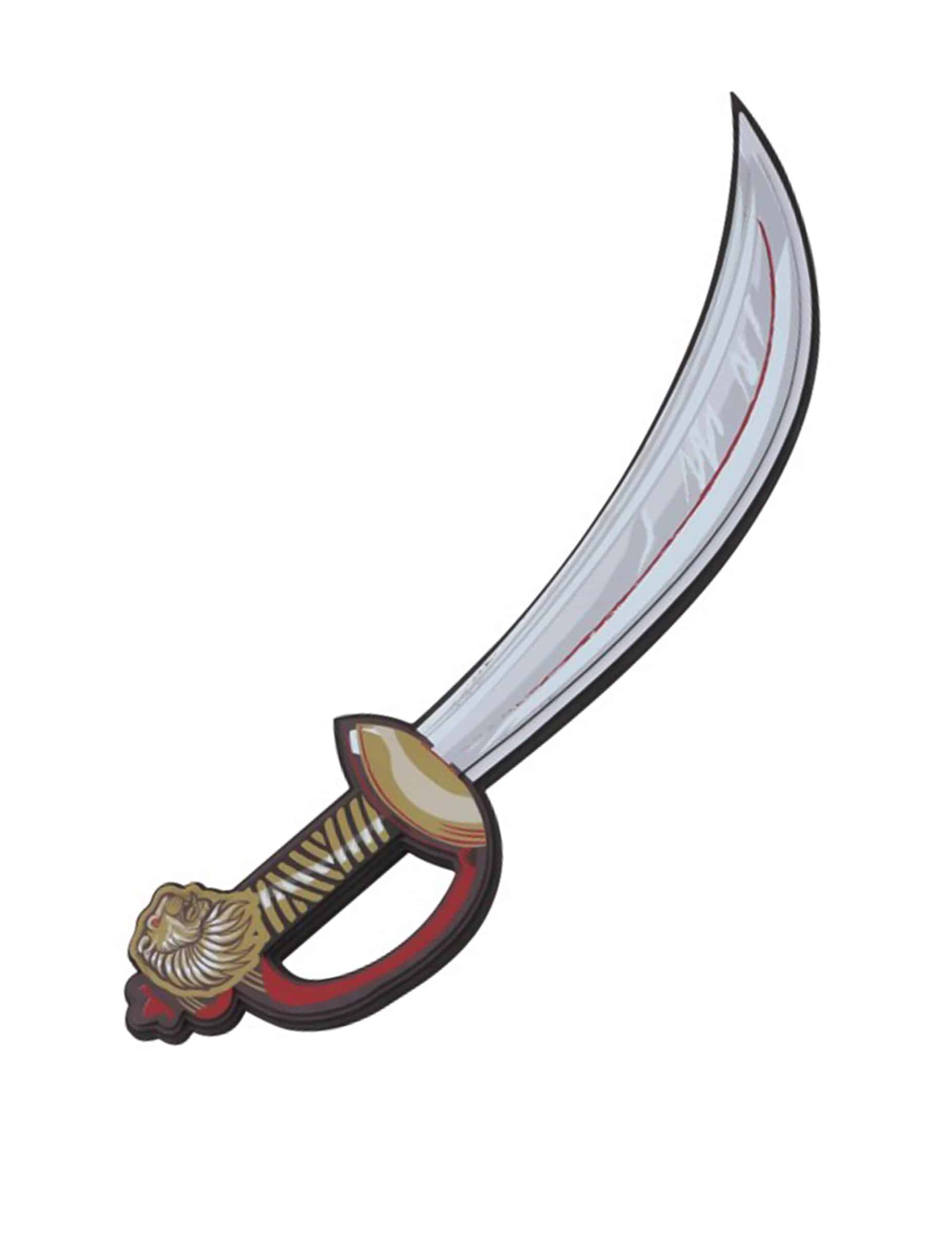 Löwen-Rittersäbel aus Schaumstoff 43 cm