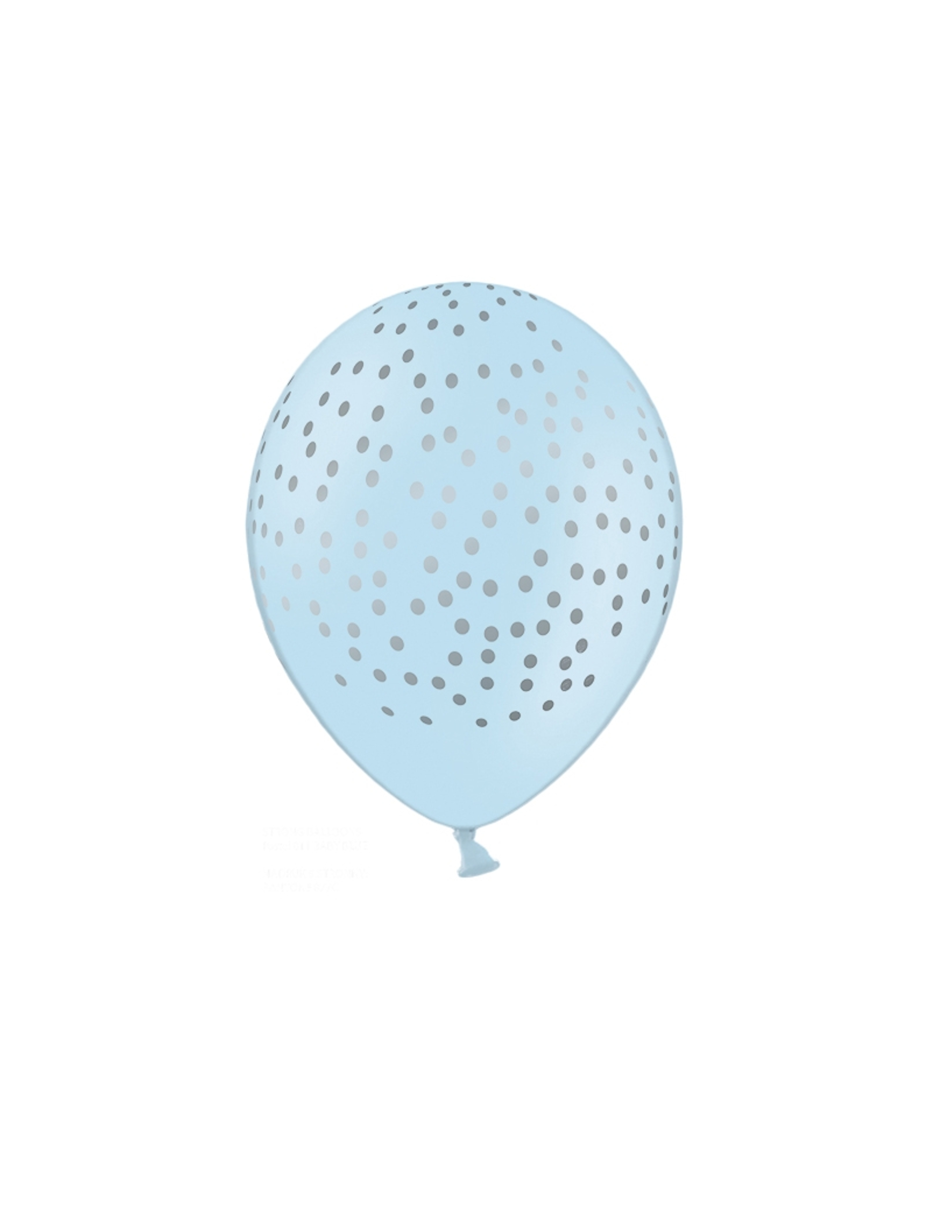 Luftballon Latexballon Dekoration 6 Stück himmelblau hellblau Punkte 30 cm