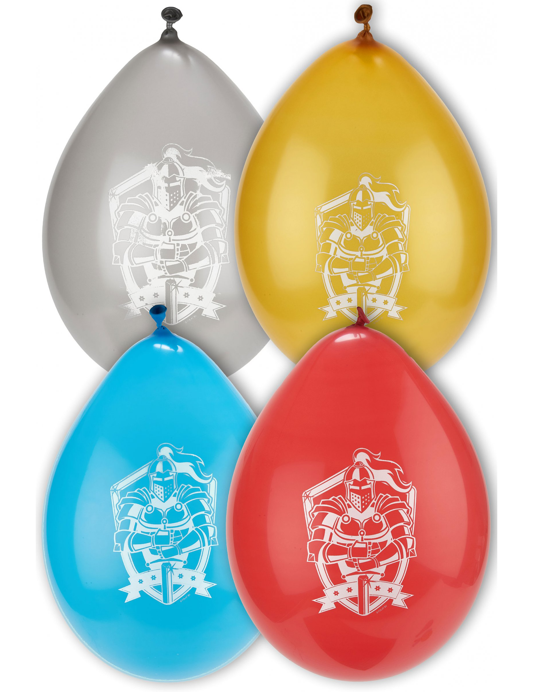 Luftballons Ritter 8 Stück bunt