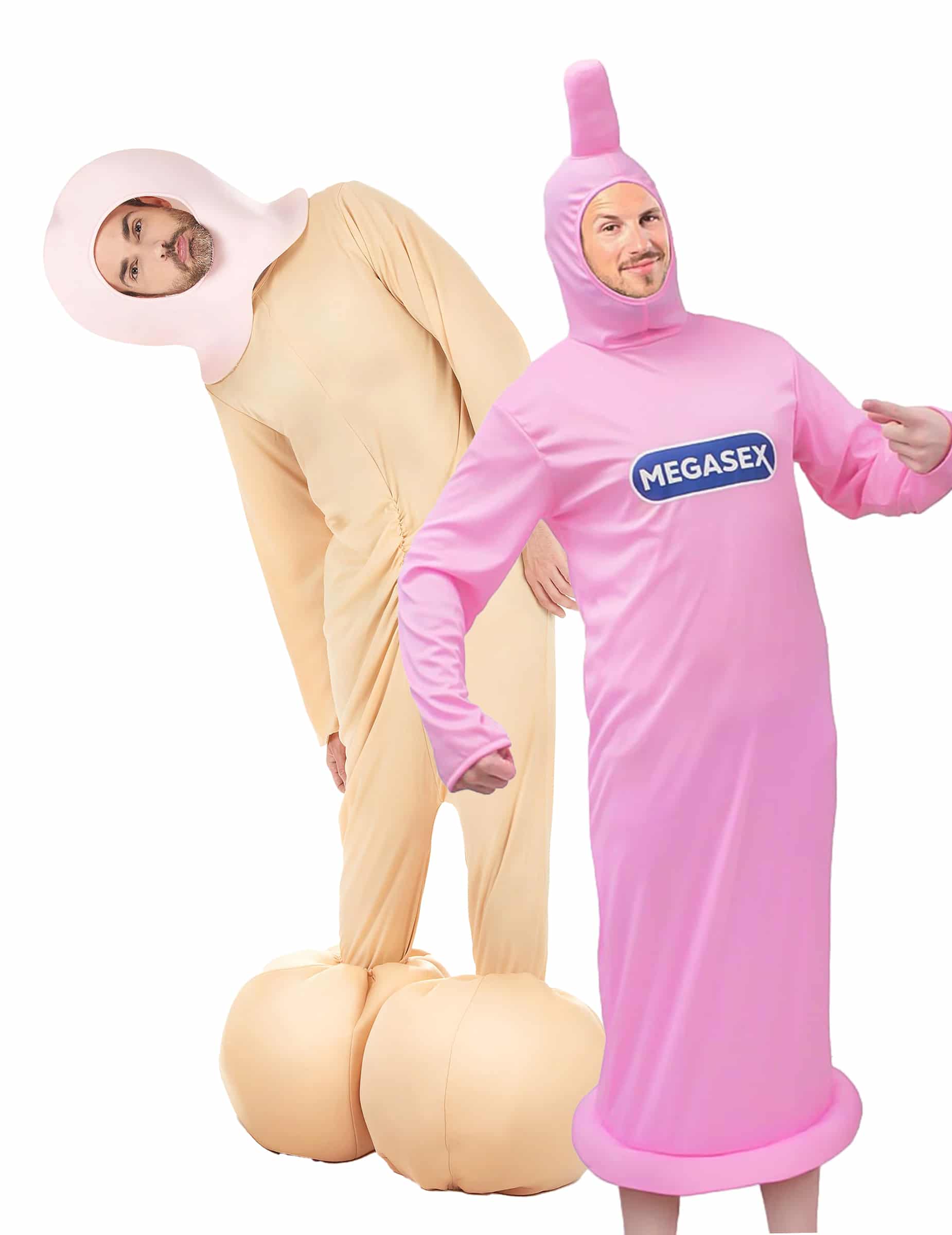 Lustiges Penis und Kondom Kostüm für Erwachsene