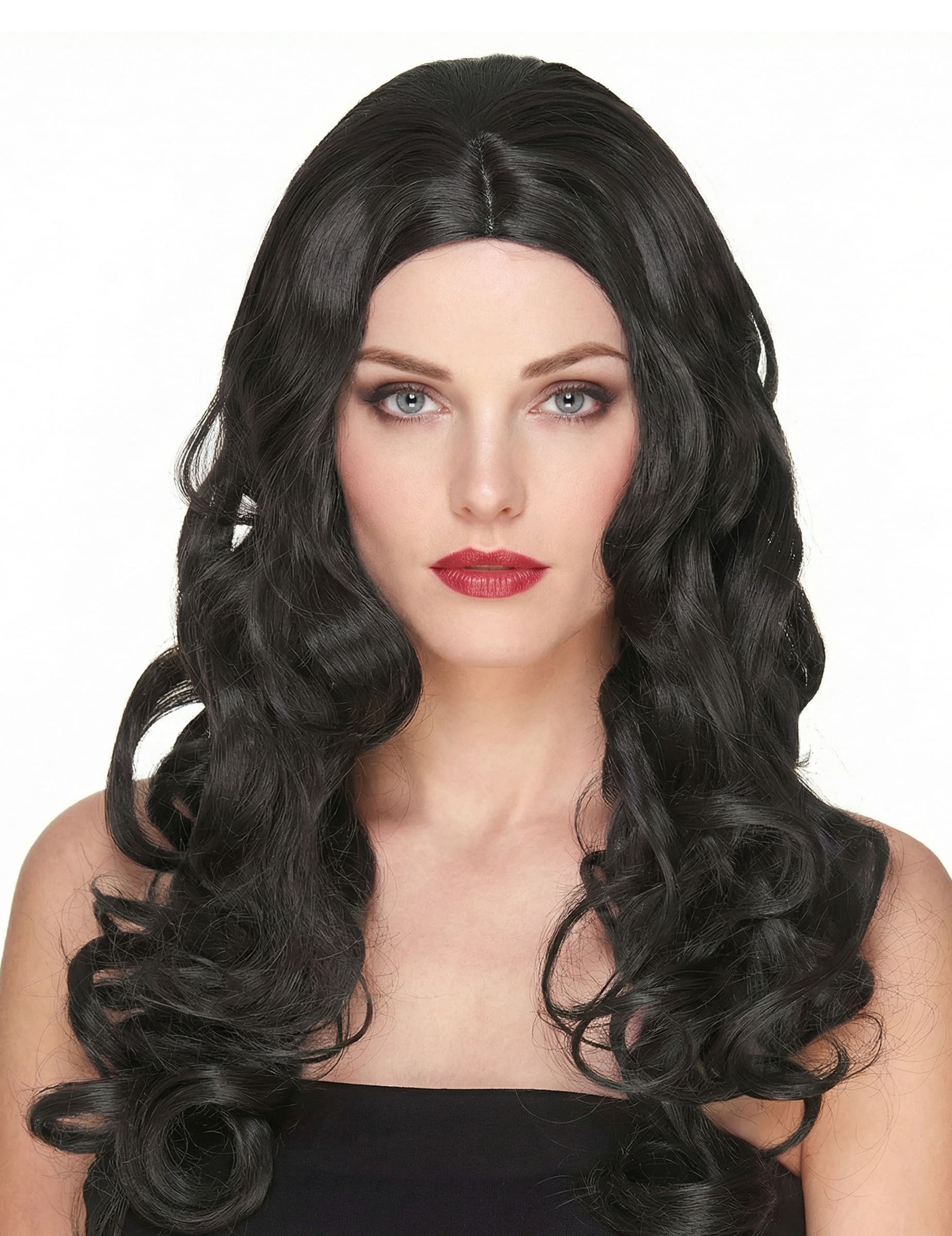 Luxus Damenperücke mit Locken braun