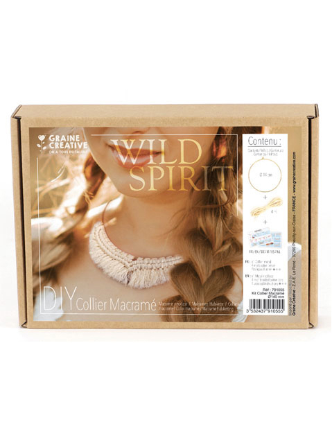 Macramé-Halsketten-Set 14 cm Boho-Stil Gold