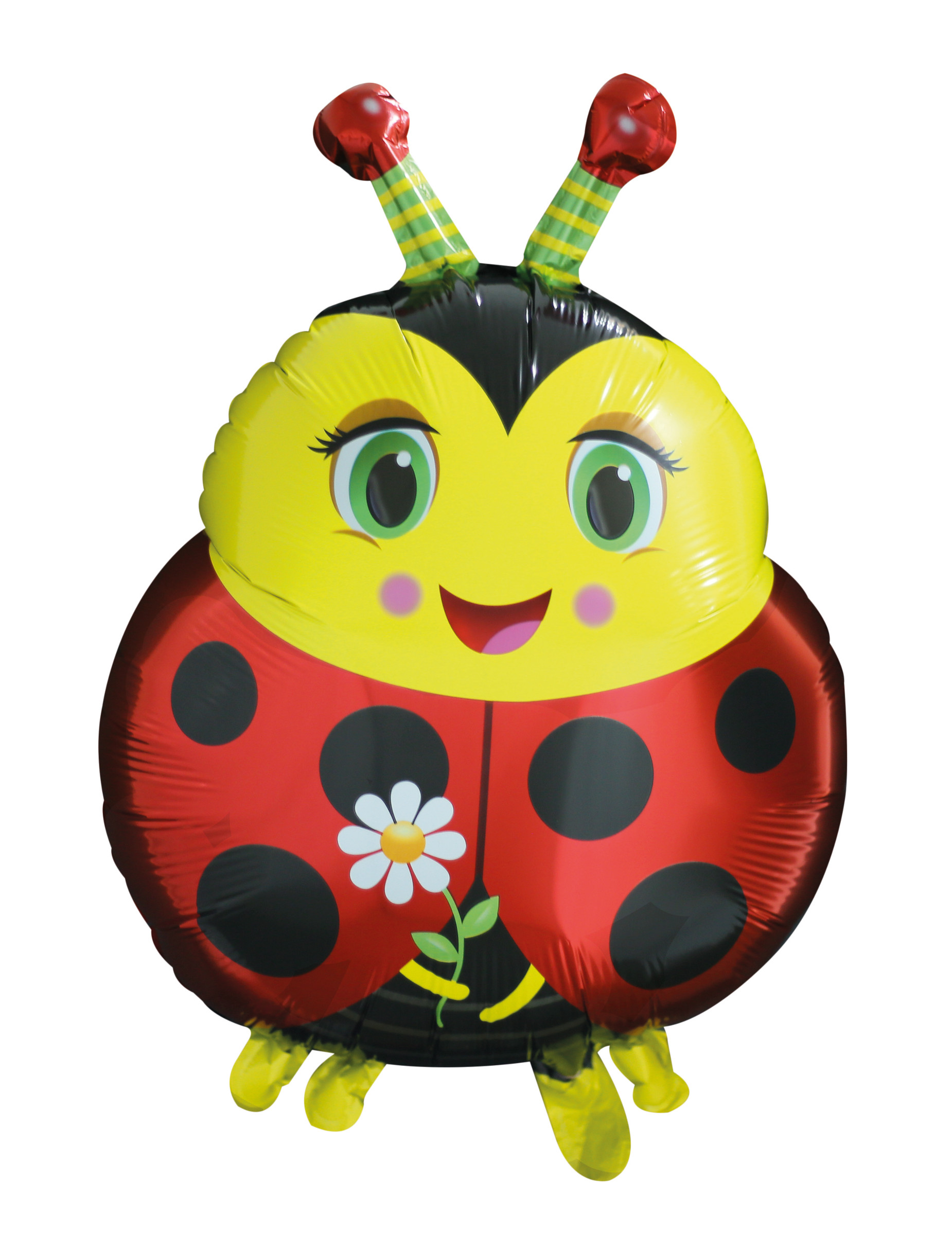 Marienkäfer Folienballon 38 x 50 cm für Geburtstage