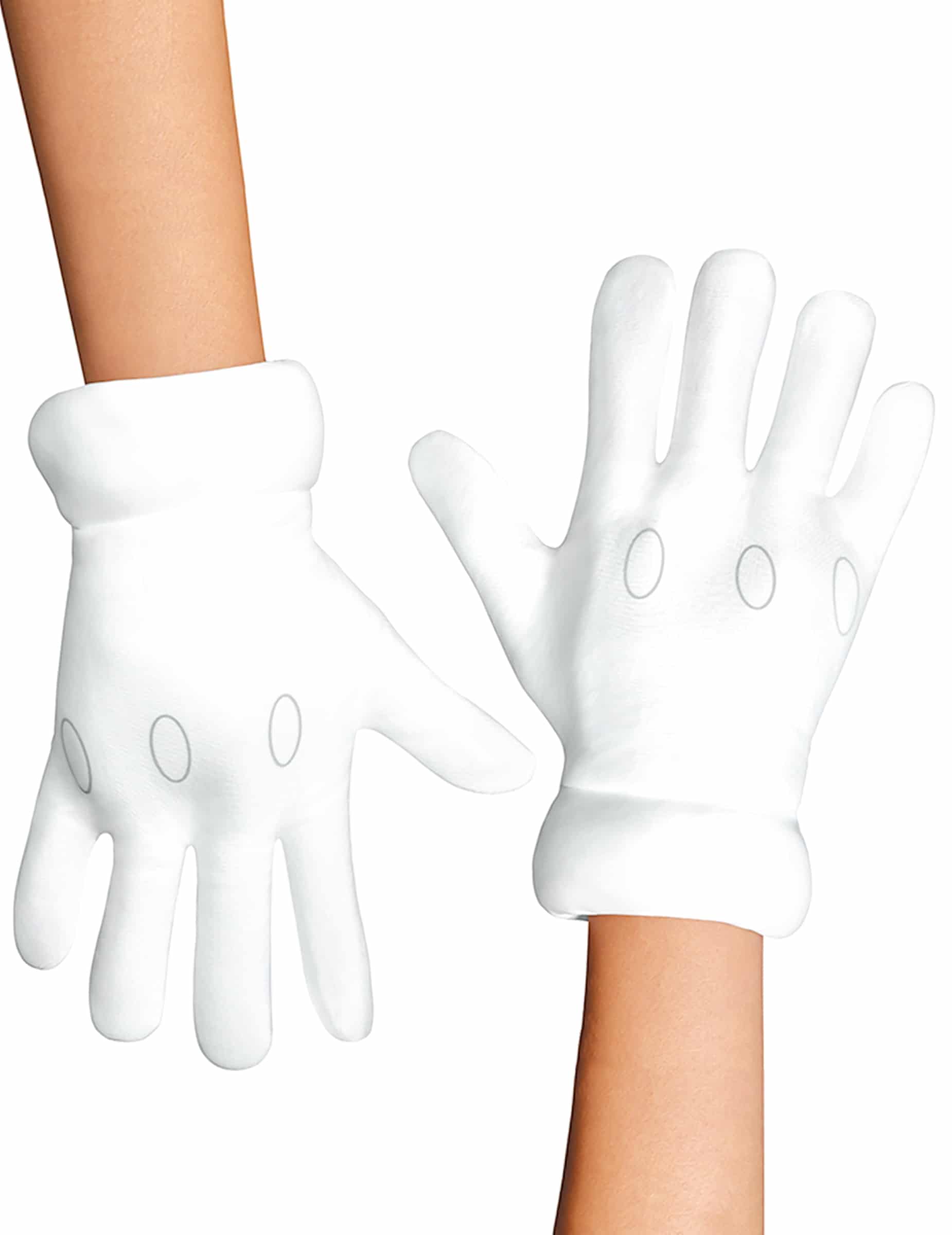 Mario -Handschuhe Super Mario für Kinder weiss