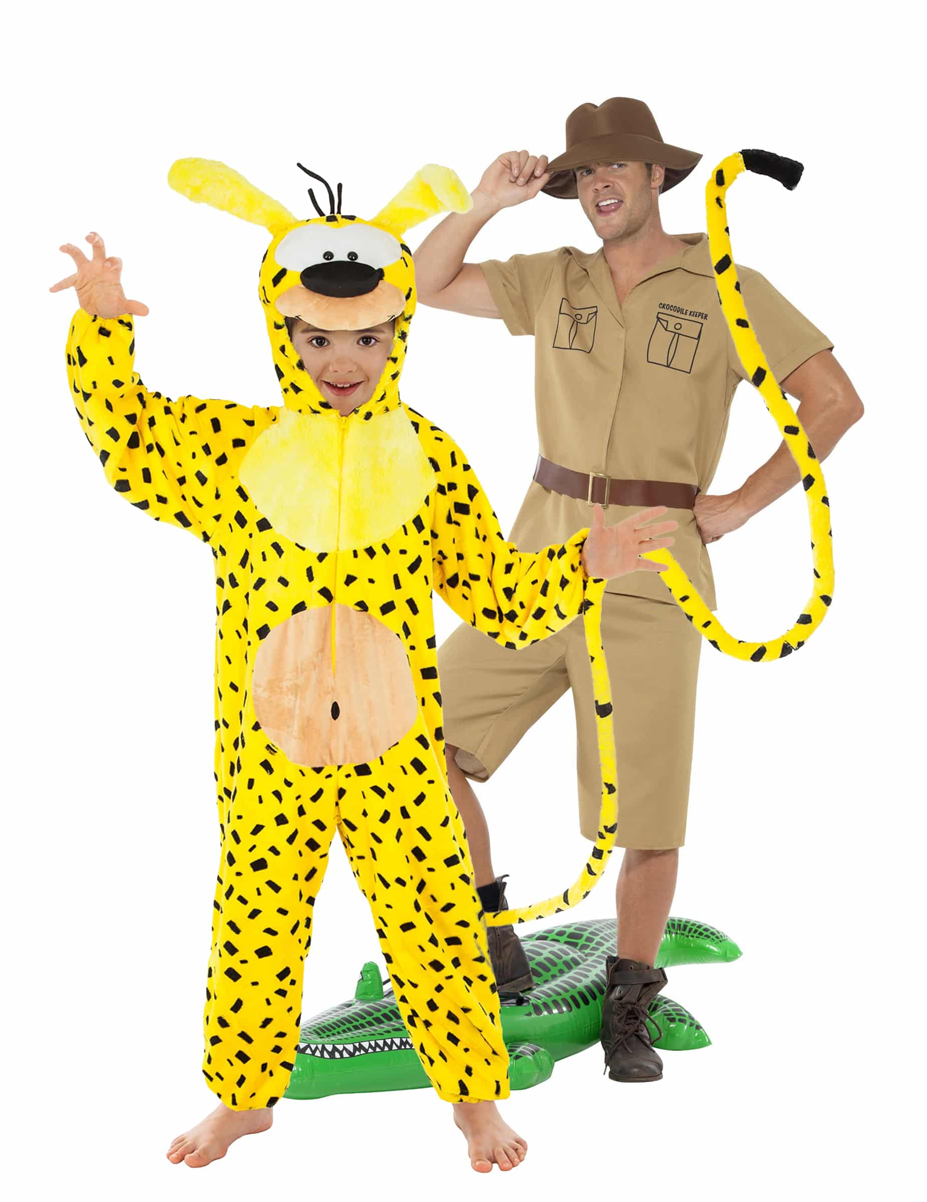 Marsupilami und Entdecker Eltern-Kind-Partnerkostüm