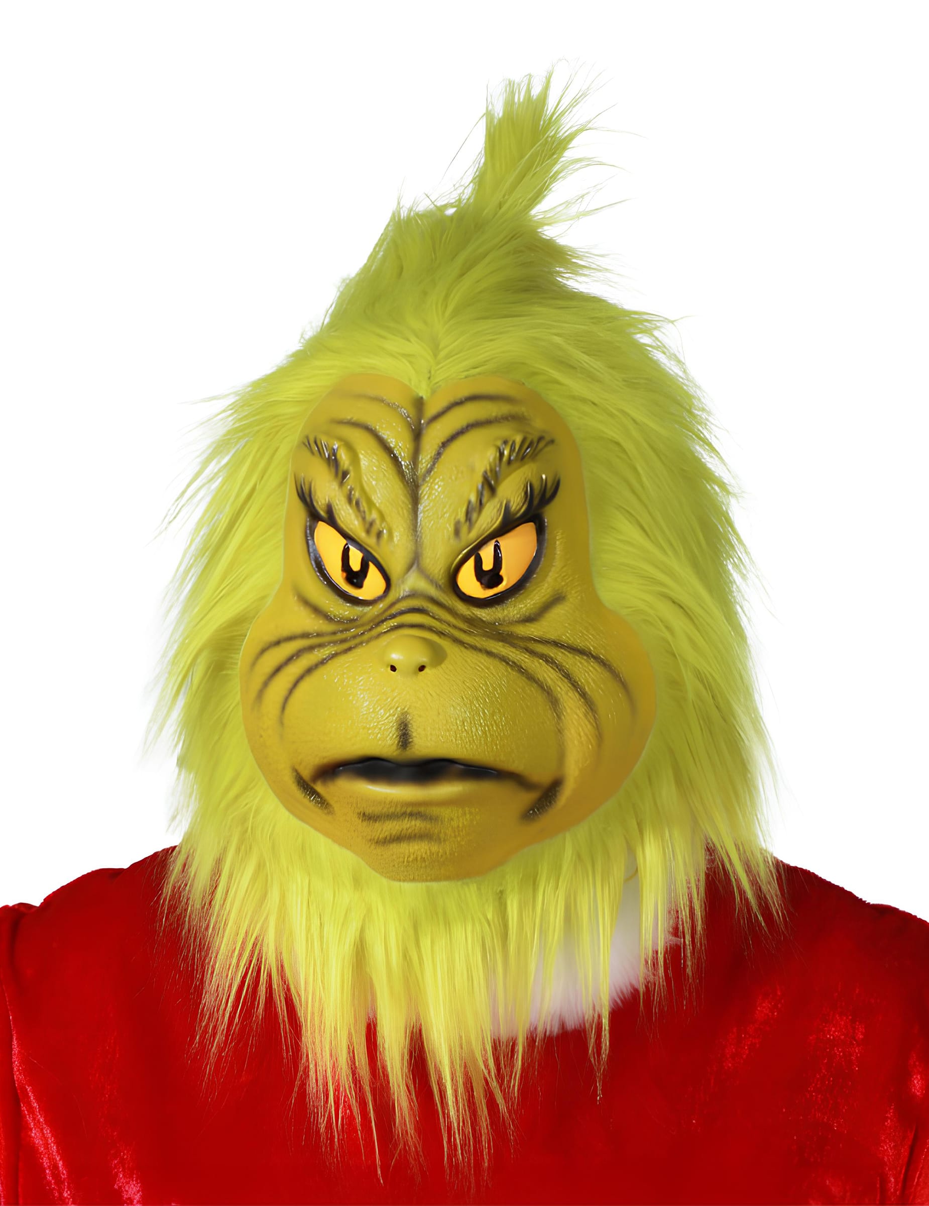 Maske Grinch Vollgesichtsmaske für Erwachsene gelbgrün