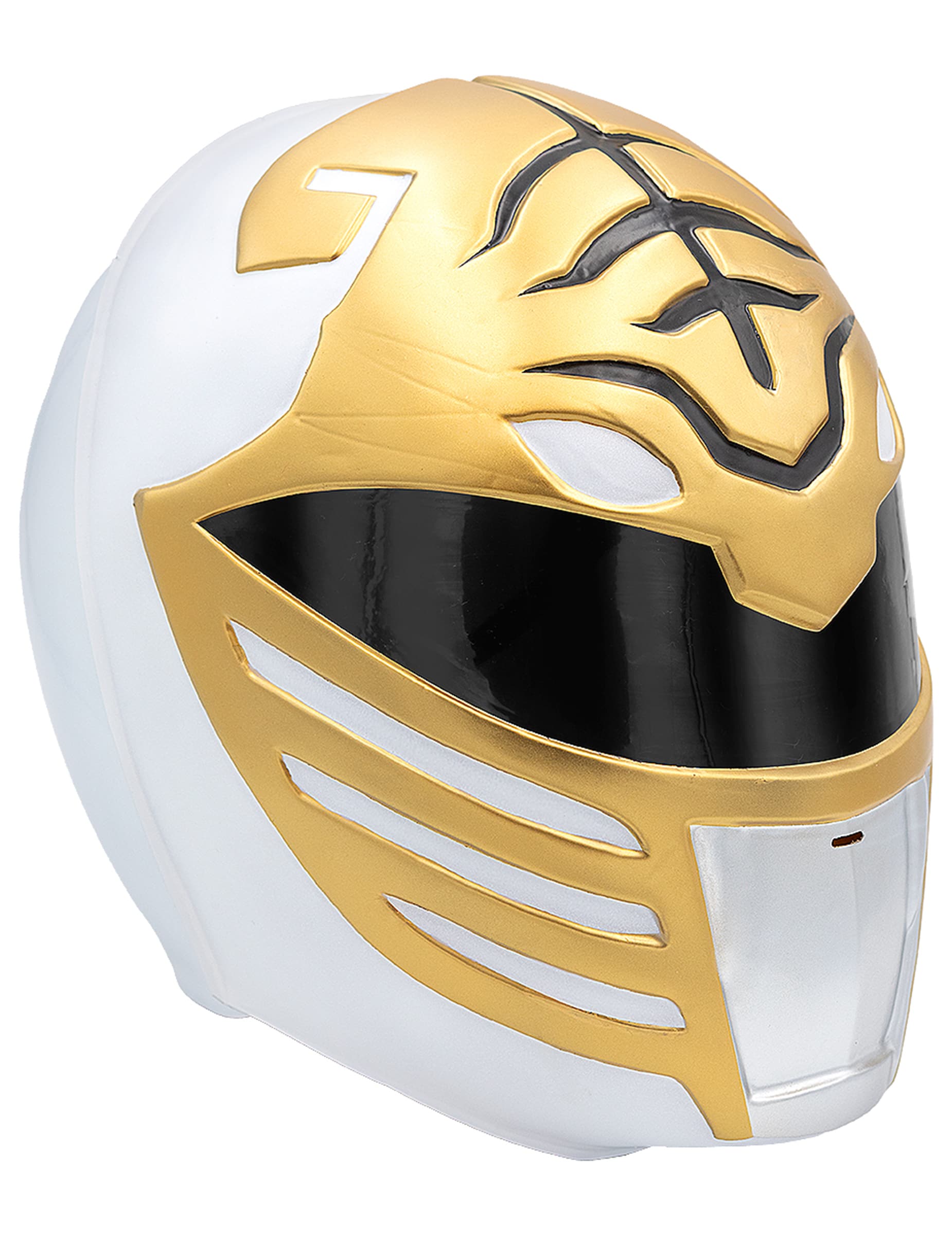 Maske Power Ranger weiss für Erwachsene