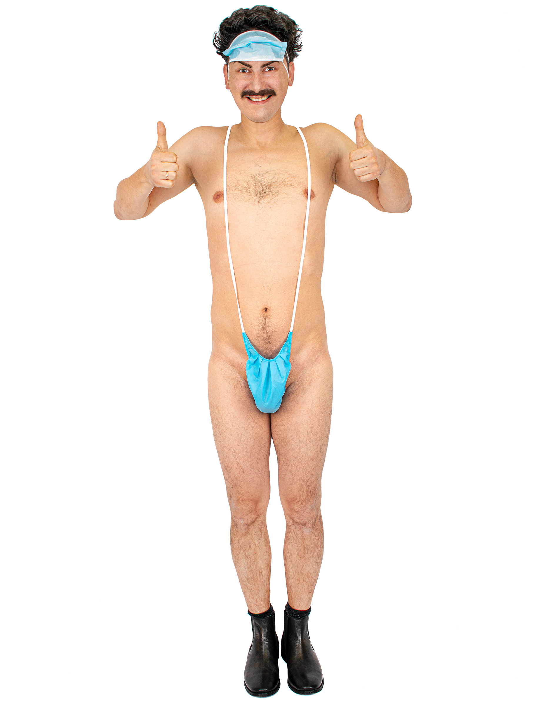 Maskini Kostüm für Herren Faschingskostüm blau