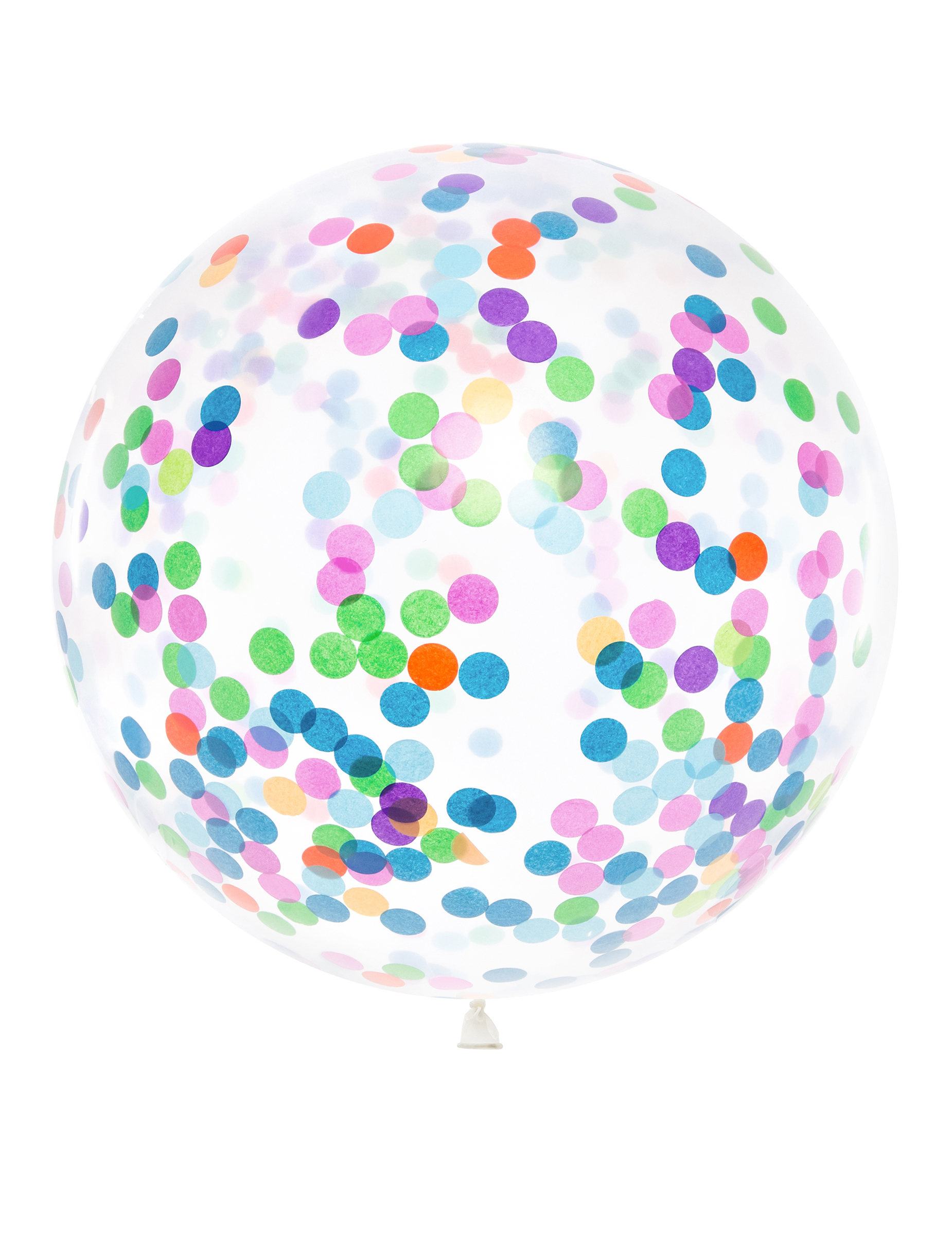 Maxi Latexballon Luftballon Dekoration Konfetti transparent 1 m