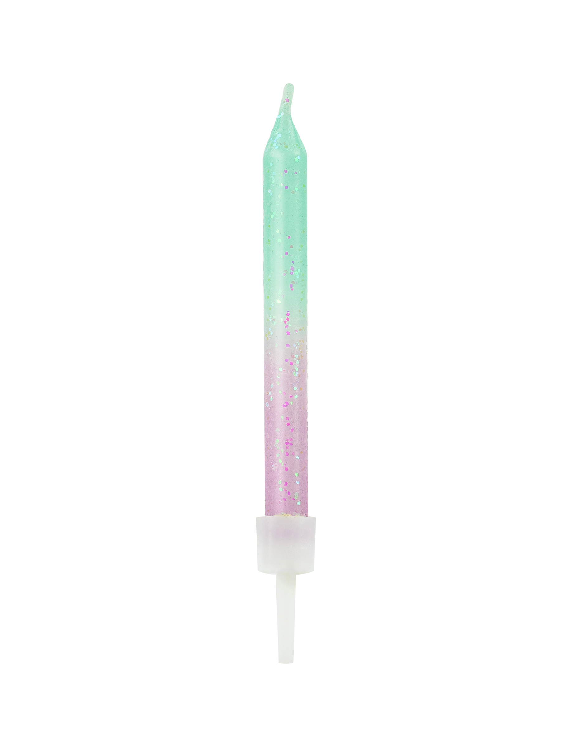 Meerjungfrau-Kerzen Partydeko 20 Stück türkis-rosa 6 cm
