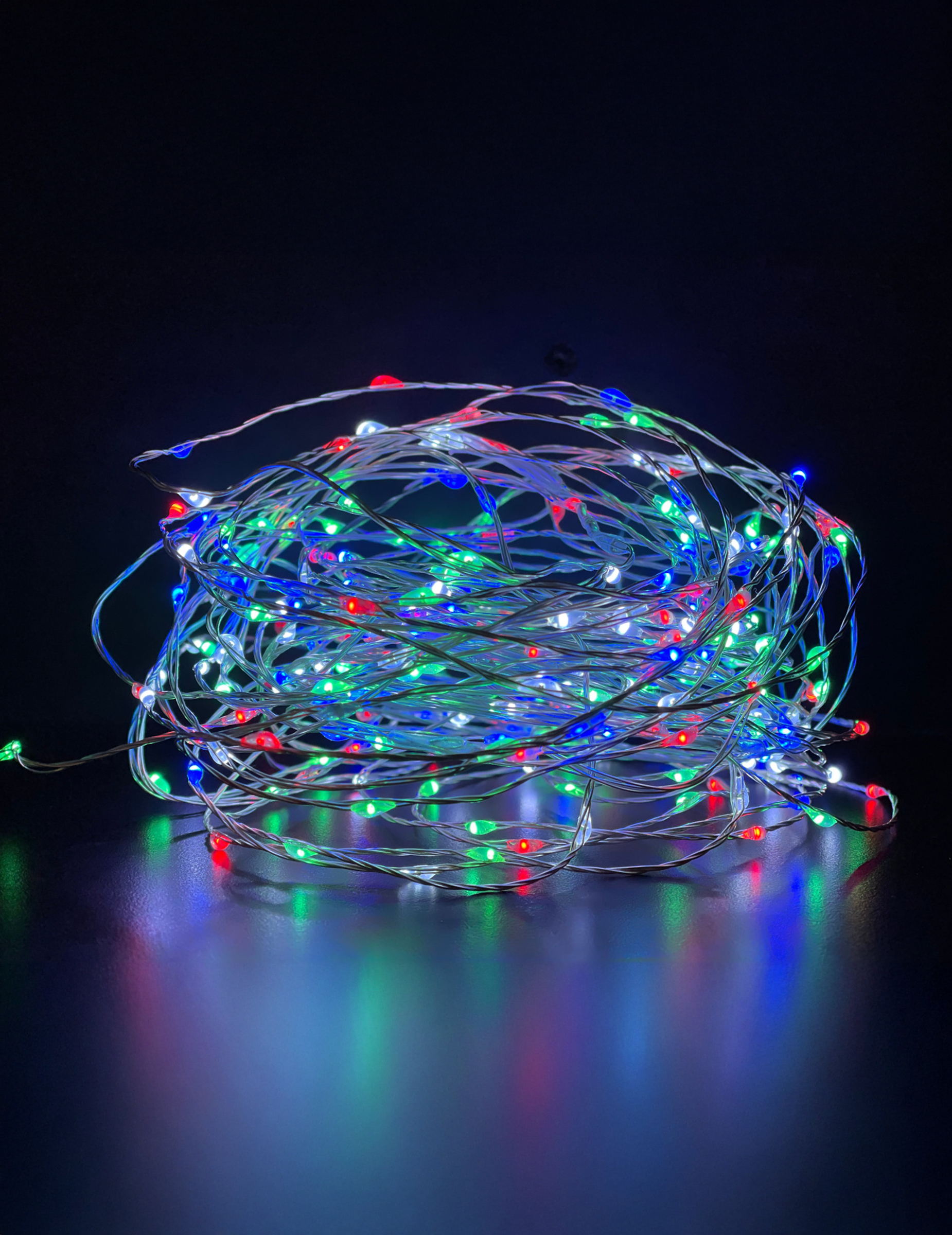 Mehrfarbig leuchtende Lichterkette 180 LEDs bunt 9 m