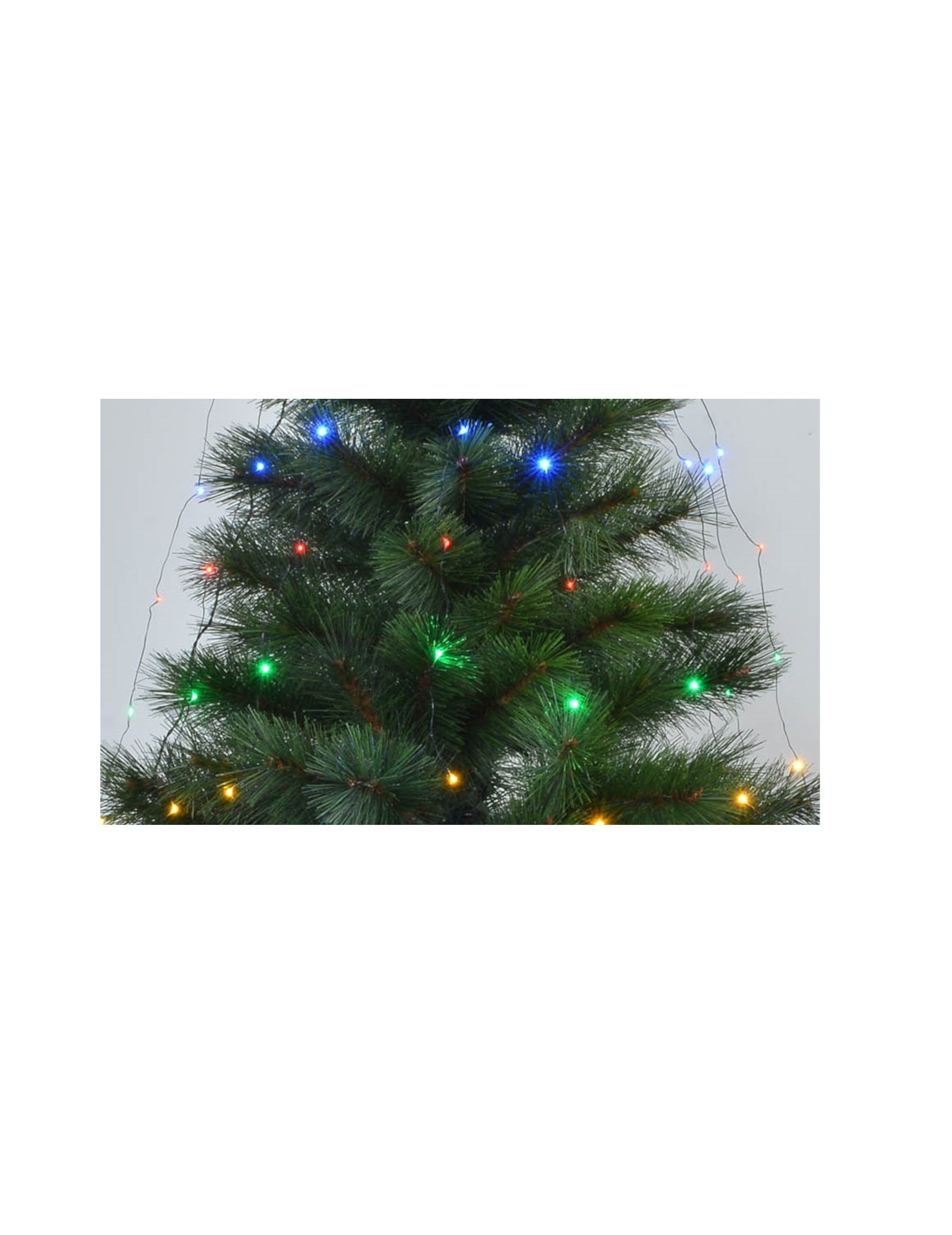 Mehrfarbige Lichterkette Christbaum-Schmuck bunt 1
