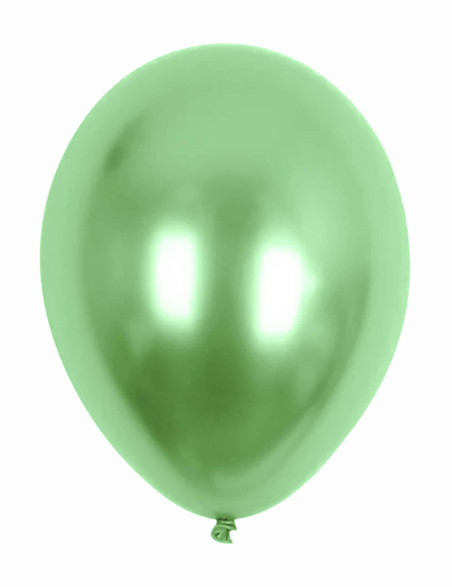 Metallic Luftballons Ballons Party-Deko 100 Stück grün 30cm