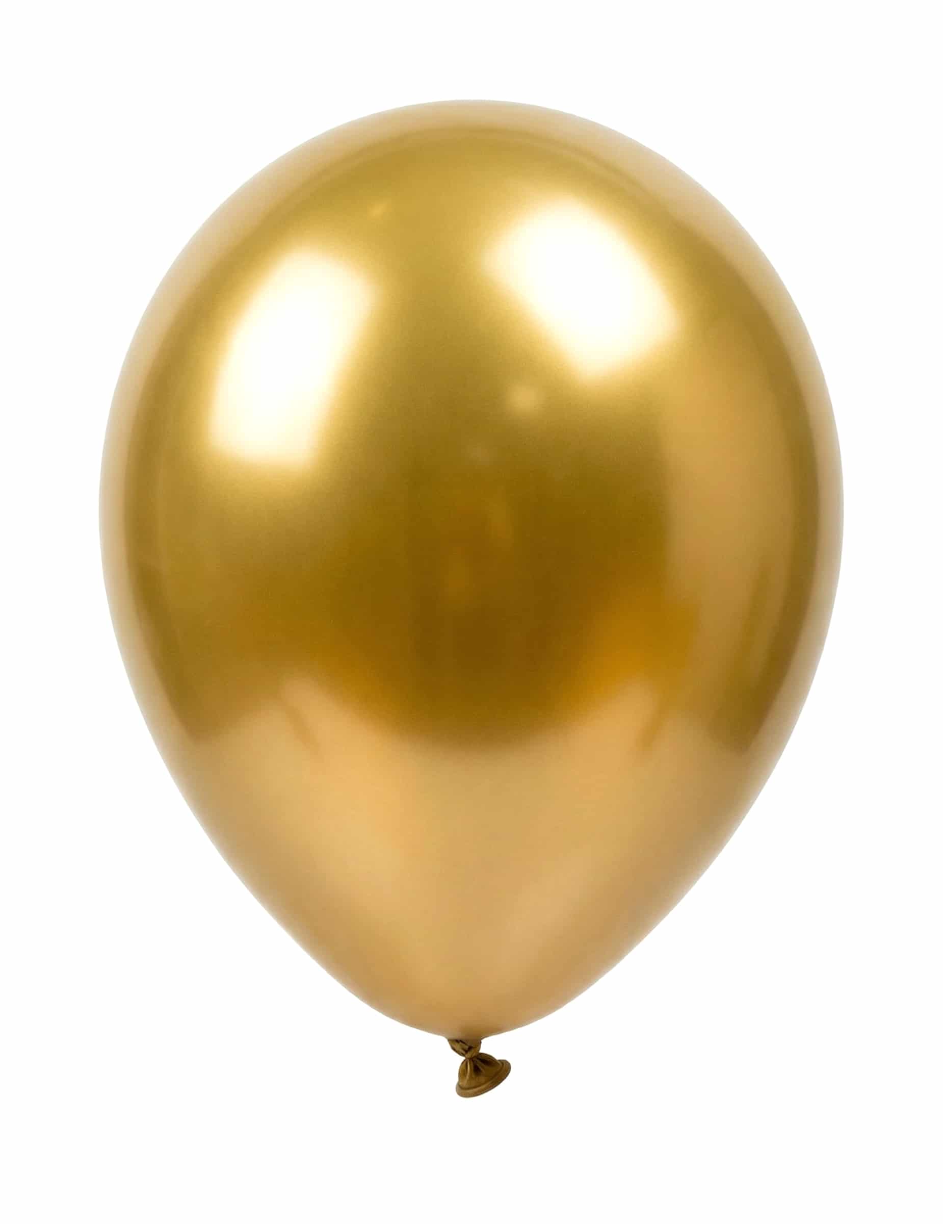 Metallic-Luftballons Party-Deko 12 Stück gold 28cm