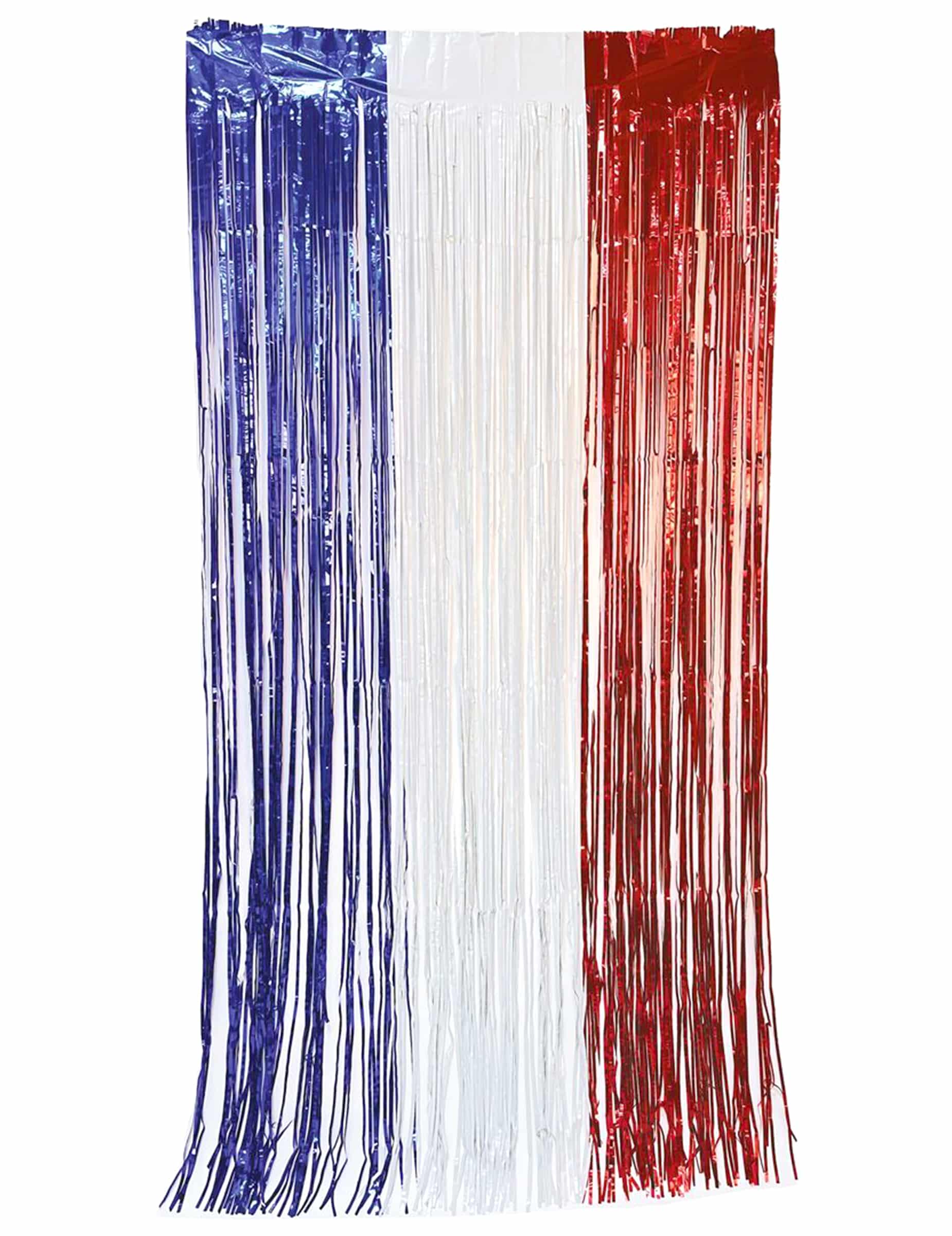Metallic-Vorhang Frankreich Fanartikel 2 Meter