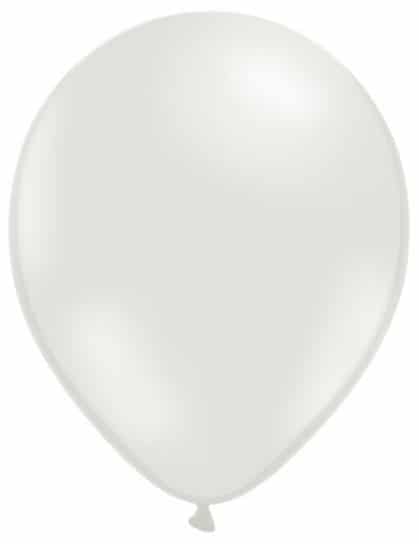 Metallische Party-Luftballons Party-Deko 100 Stück weiss 30cm