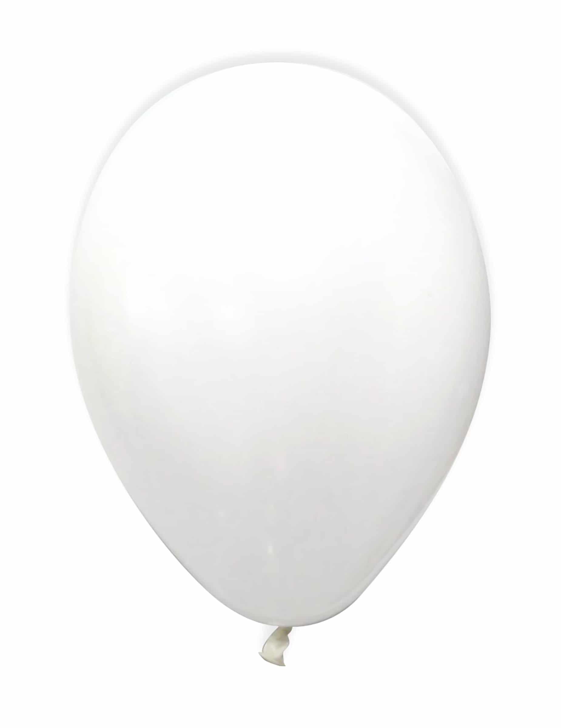 Metallische Party-Luftballons Party-Deko 12 Stück weiss 28cm