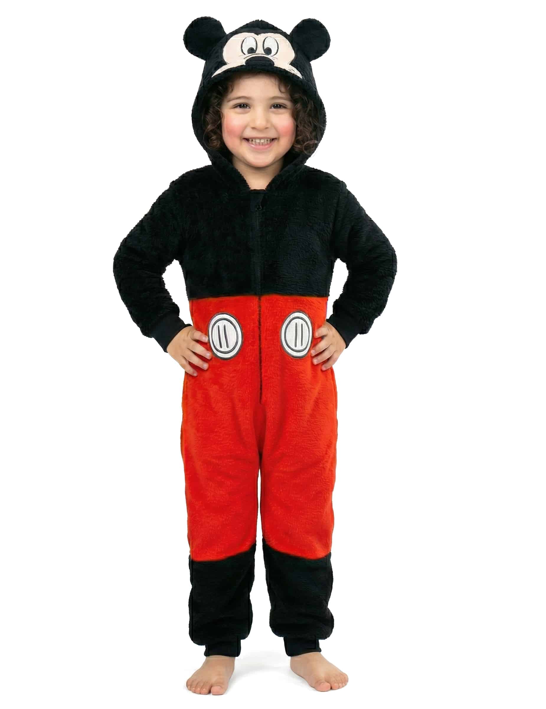 Mickey Kinder-Overall schwarz-rot