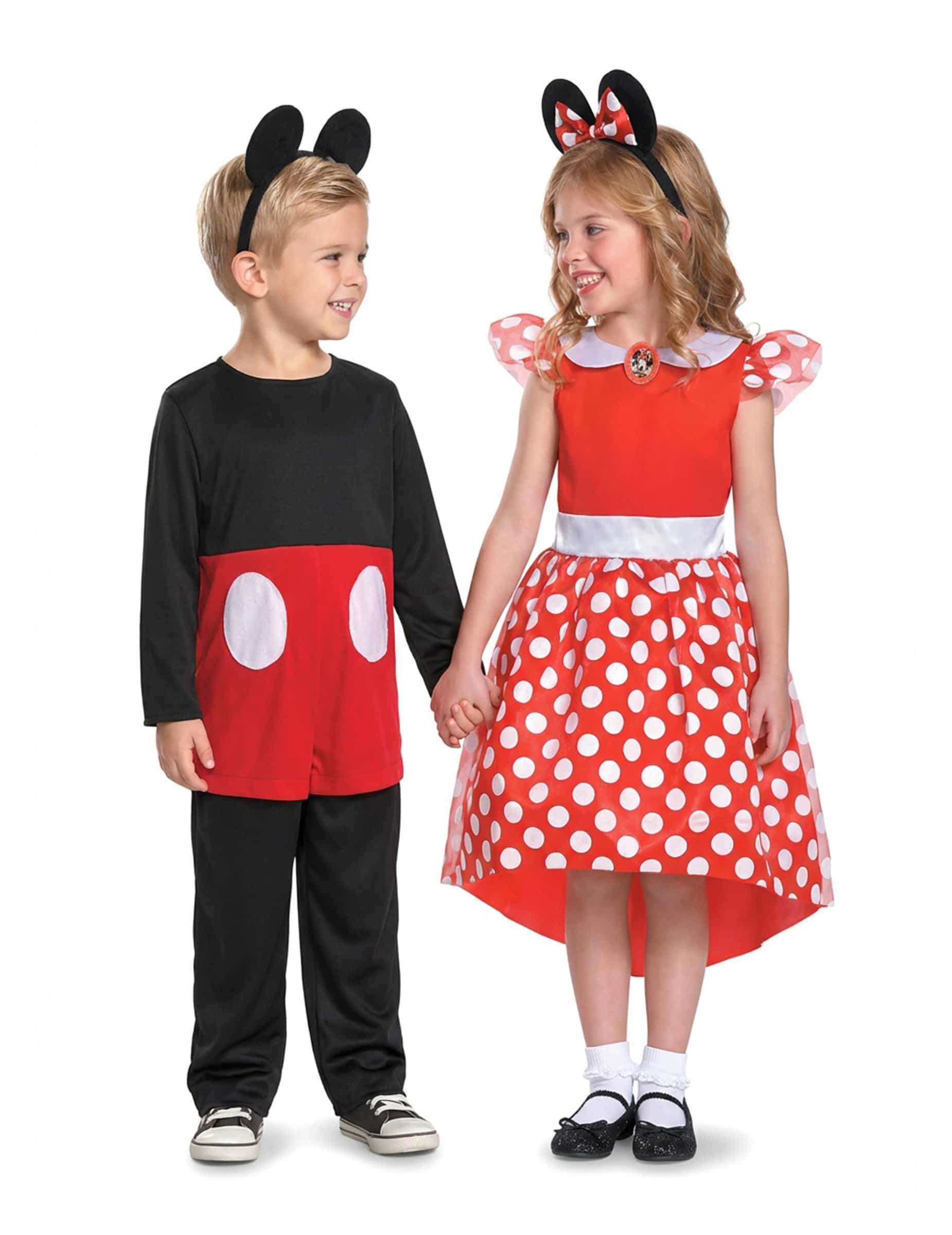 Mickey und Minnie Kinder-Partnerkostüm