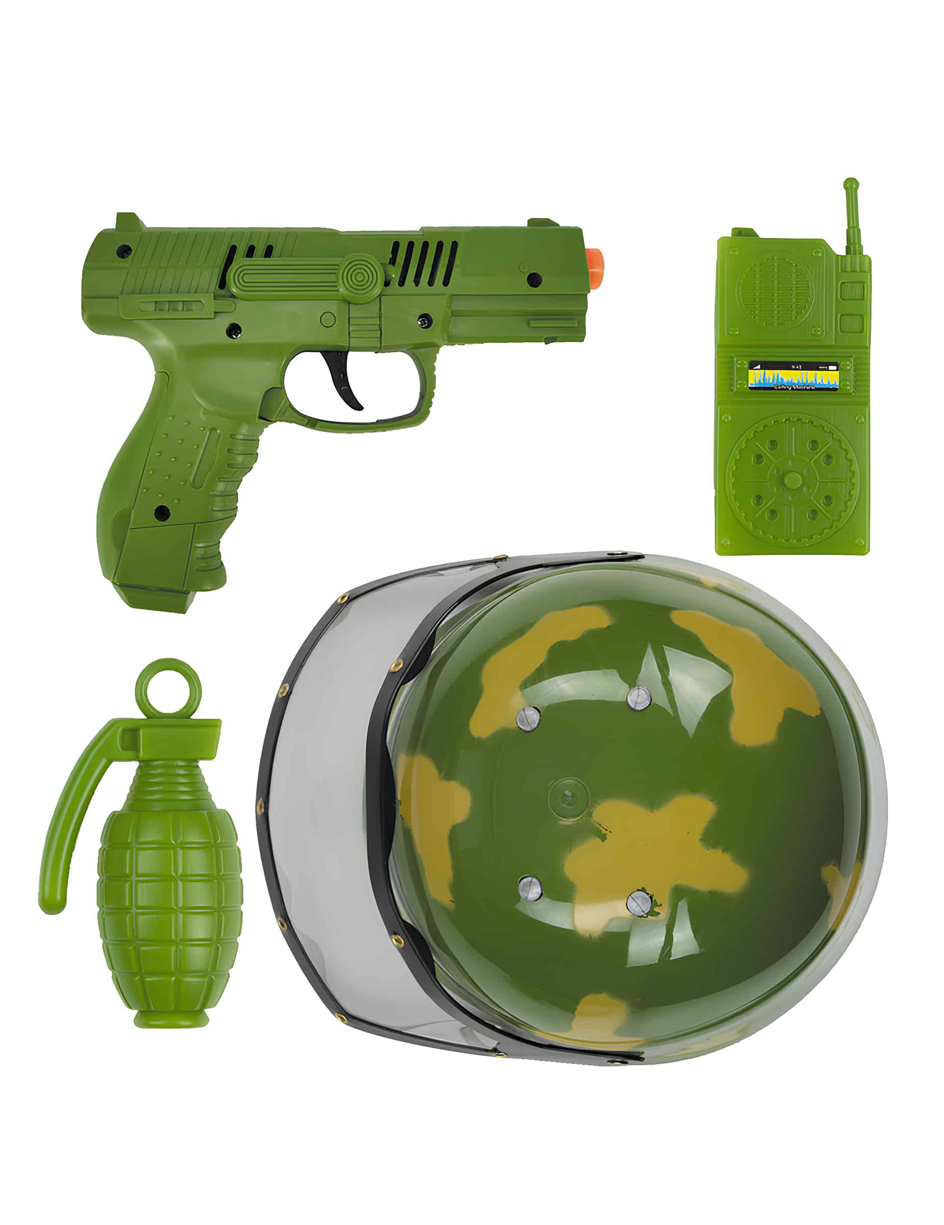 Militär Set für Kinder 4 teilig Spielset für kleine Soldaten