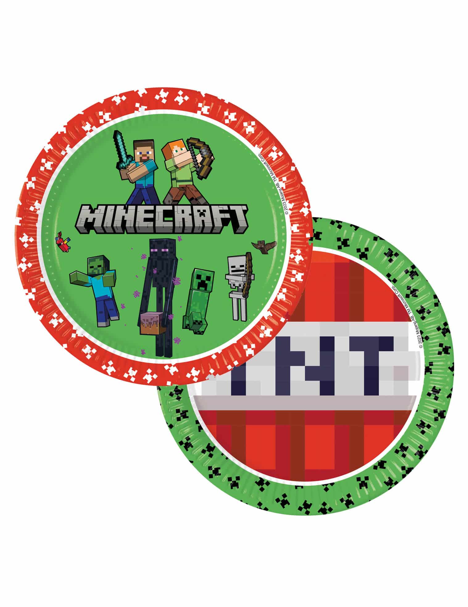 Minecraft Pappteller FSC 23cm 8 Stk