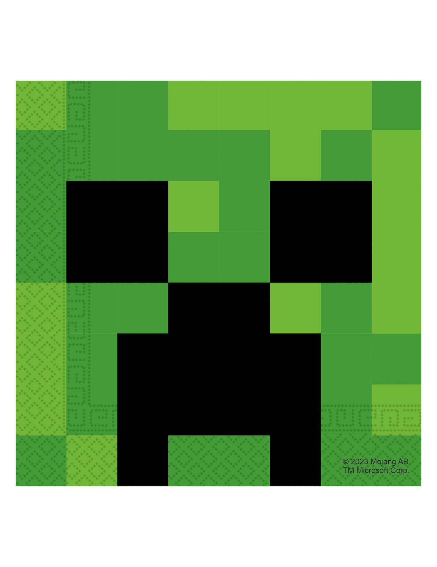Minecraft Servietten grün