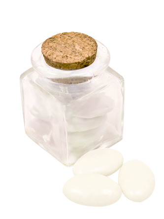 Mini Glas eckig Gastgeschenk 5