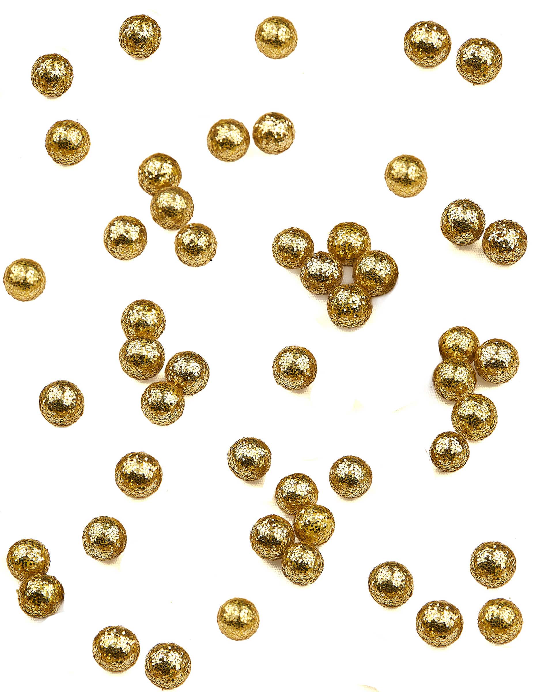 Mini Glitzerkugeln Gold 8mm 10g