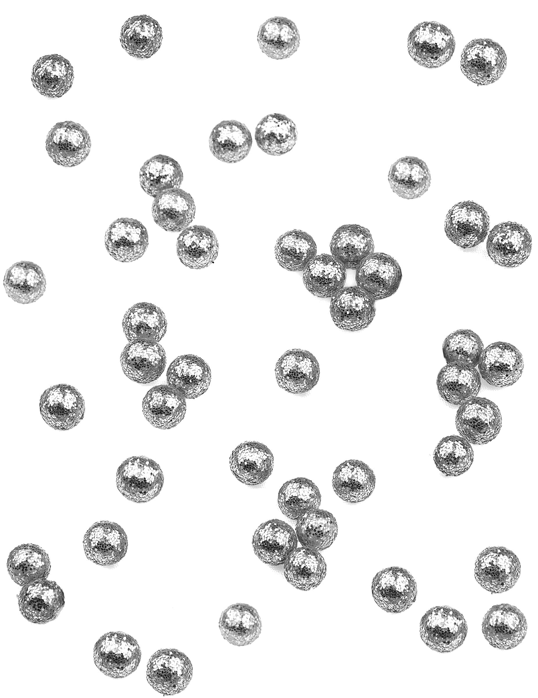 Mini Glitzerkugeln Silber 8 mm 10 g