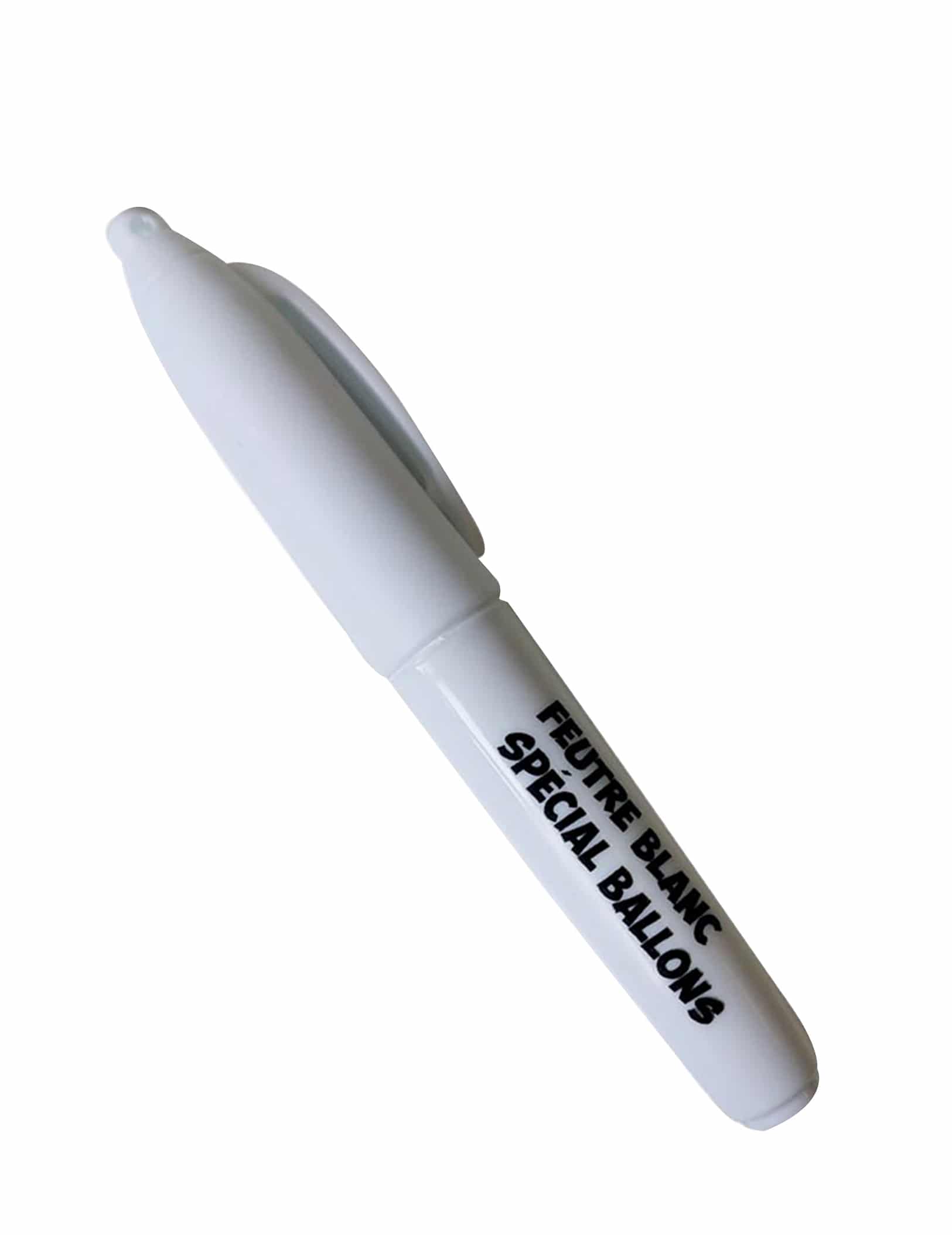 Mini-Luftballon Stift -Filzstift Partydekoration weiß 9 cm