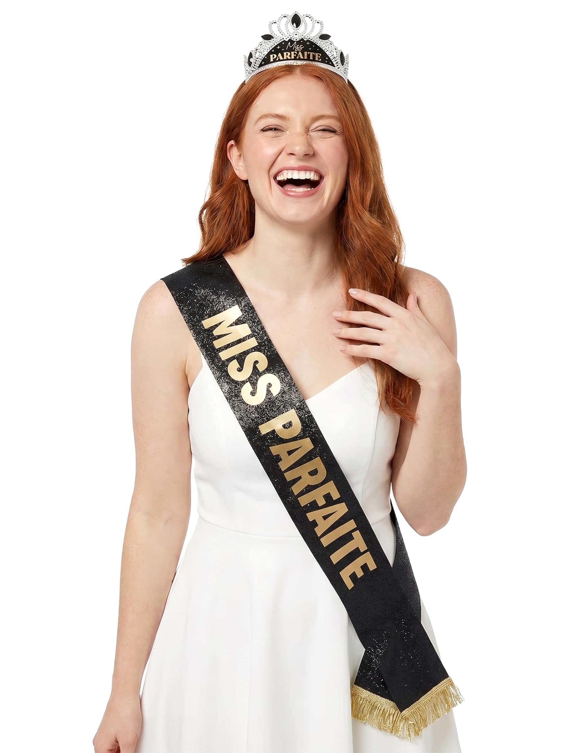 Miss Parfaite Schärpe und Diadem Set