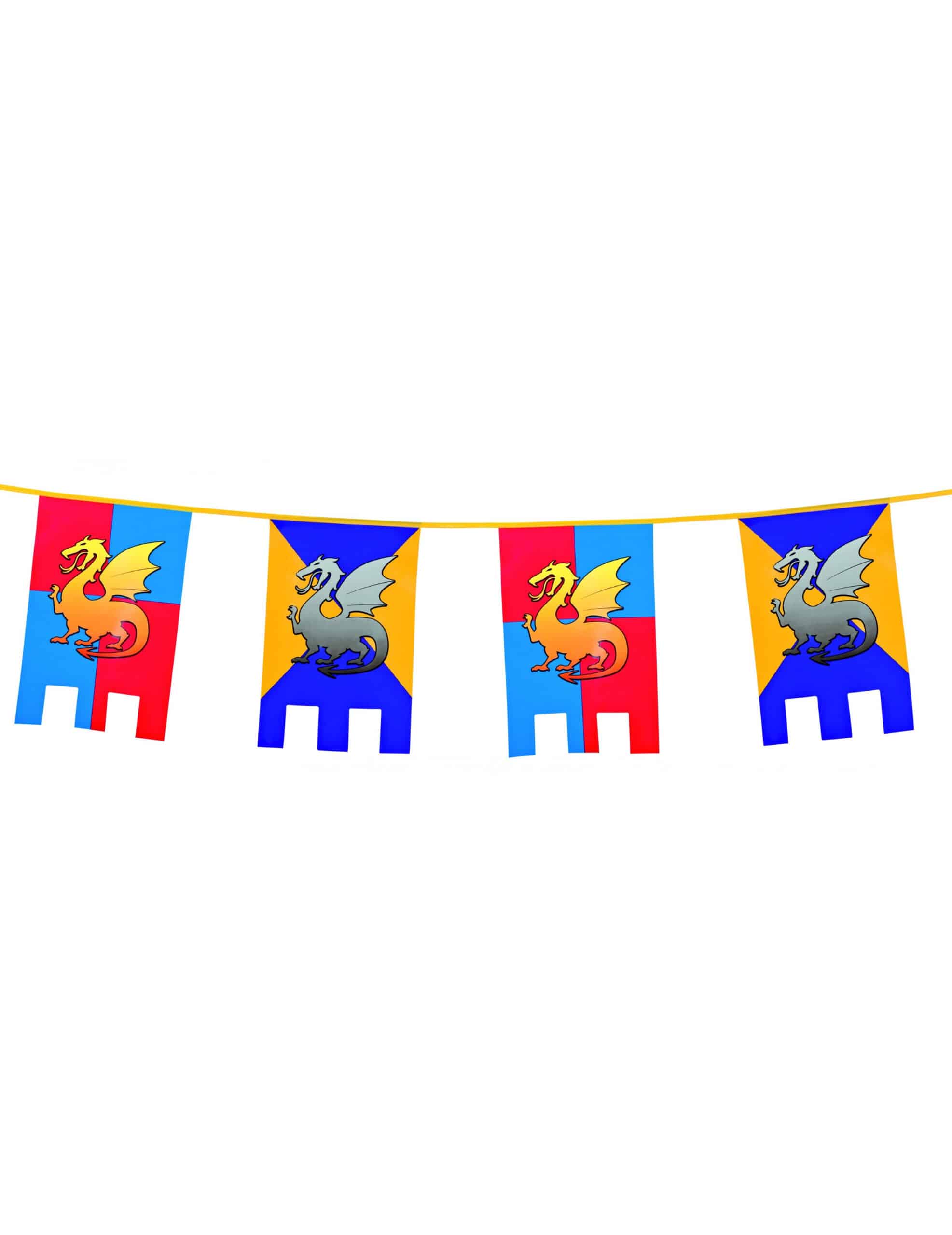 Mittelalter-Girlande Party-Deko bunt 6m