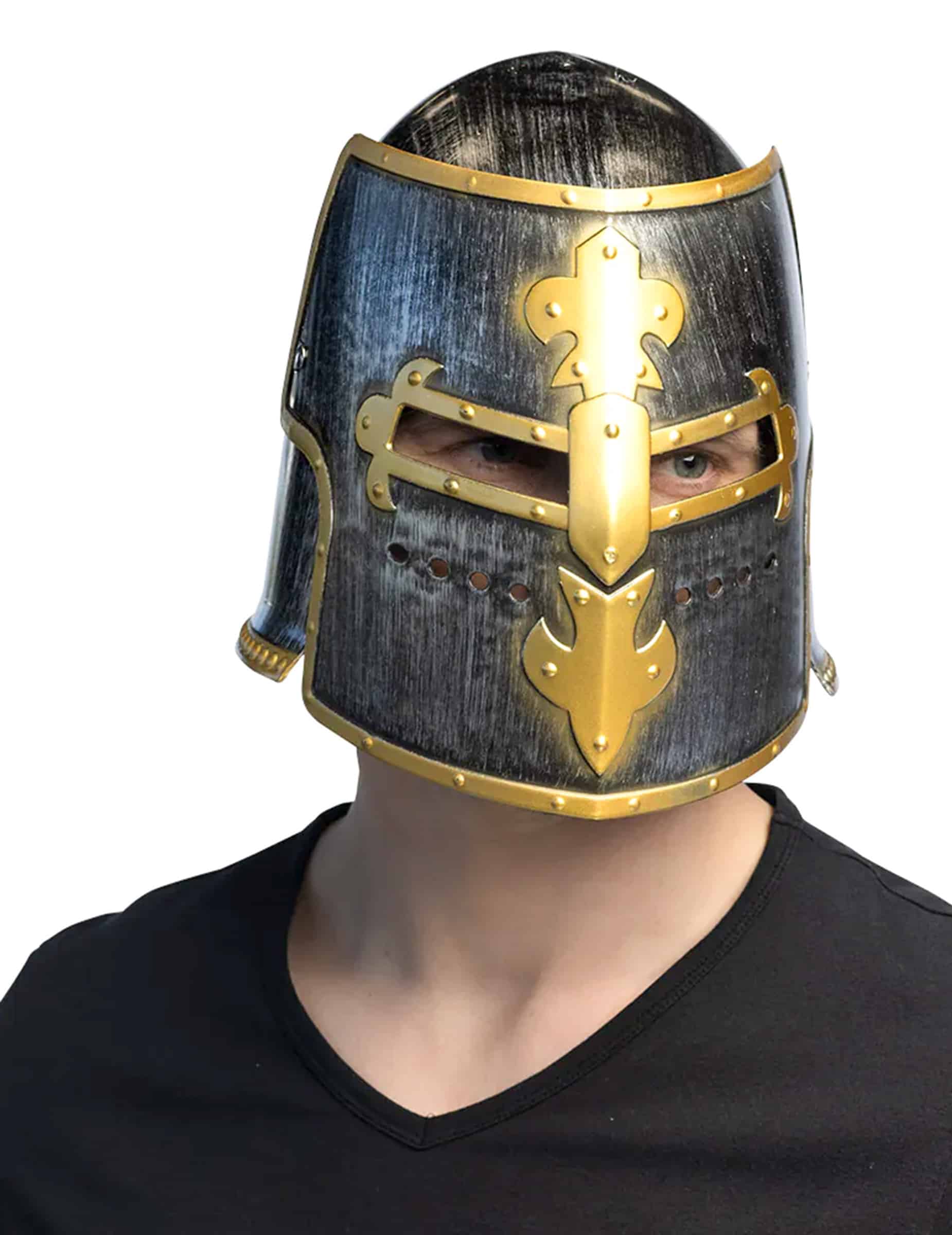 Mittelalter Ritter-Helm silber