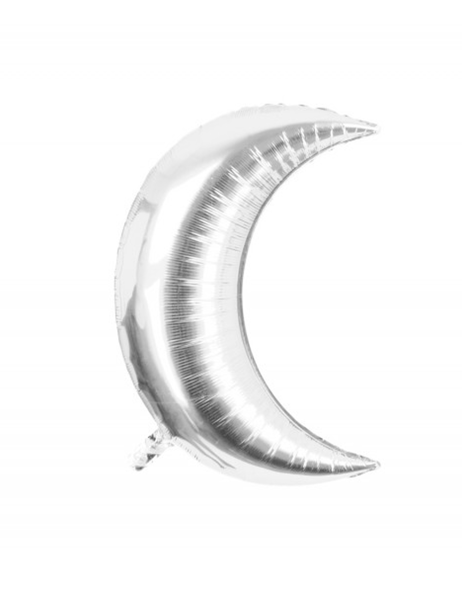 Mond-Ballon silberne Mondsichel Folie Dekoration
