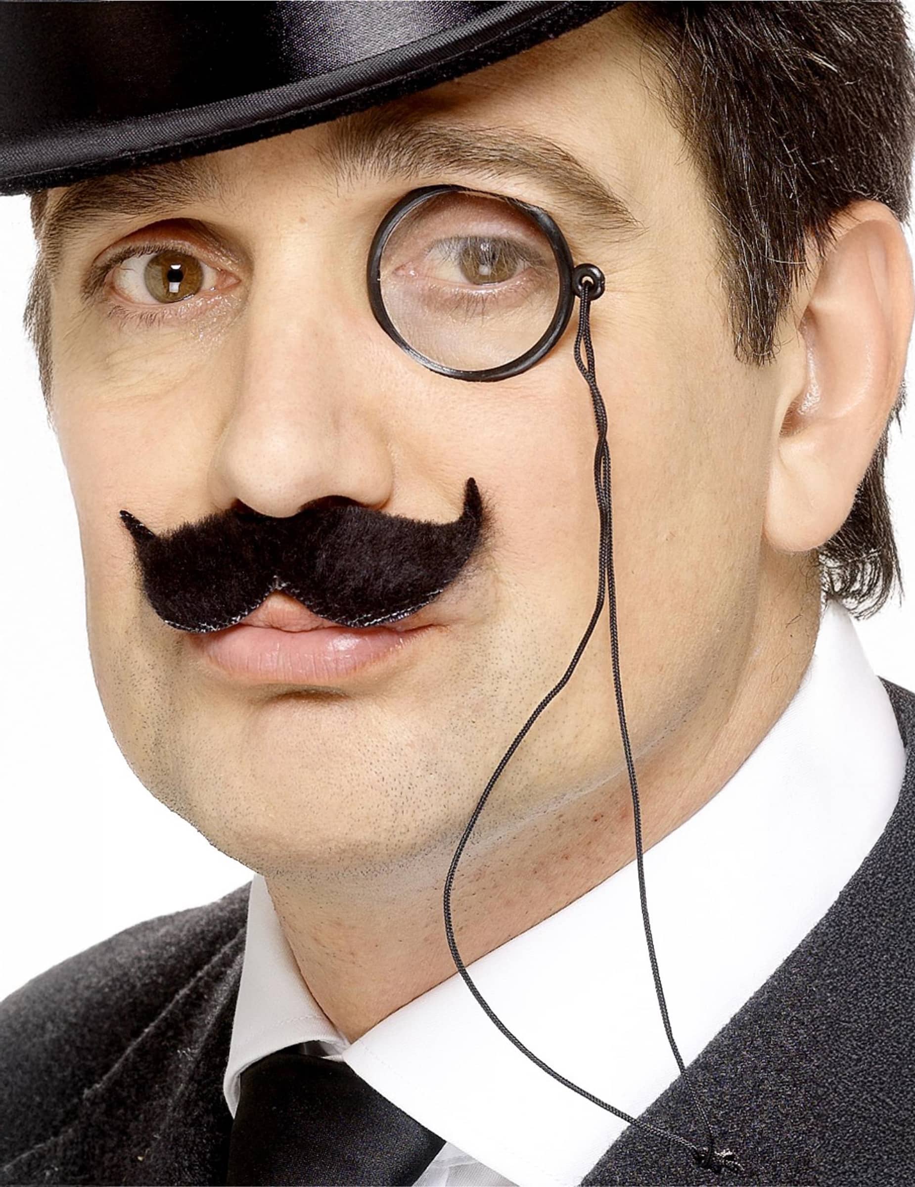 Monokel Einglas schwarz