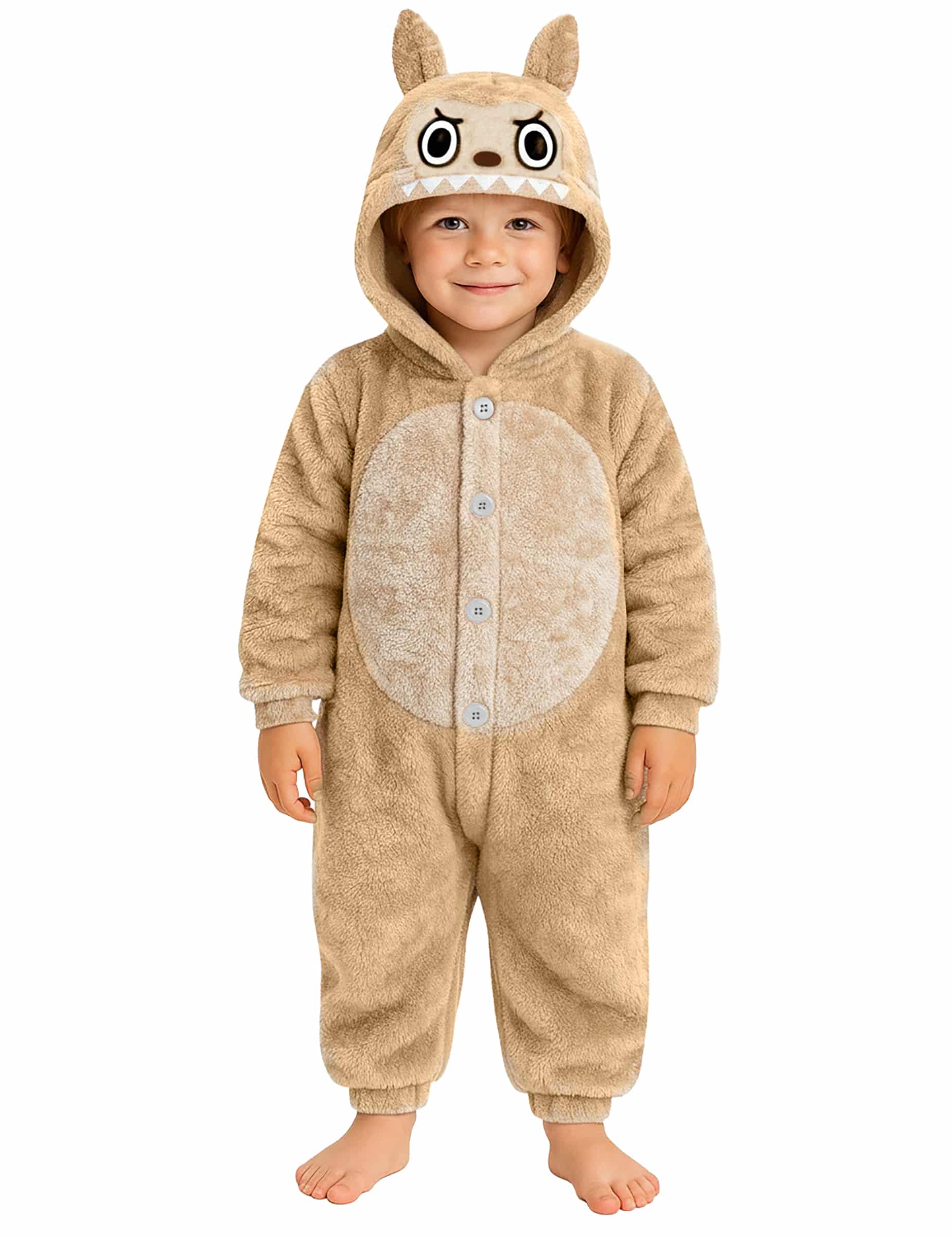 Monster Kinderkostüm Plüsch beige