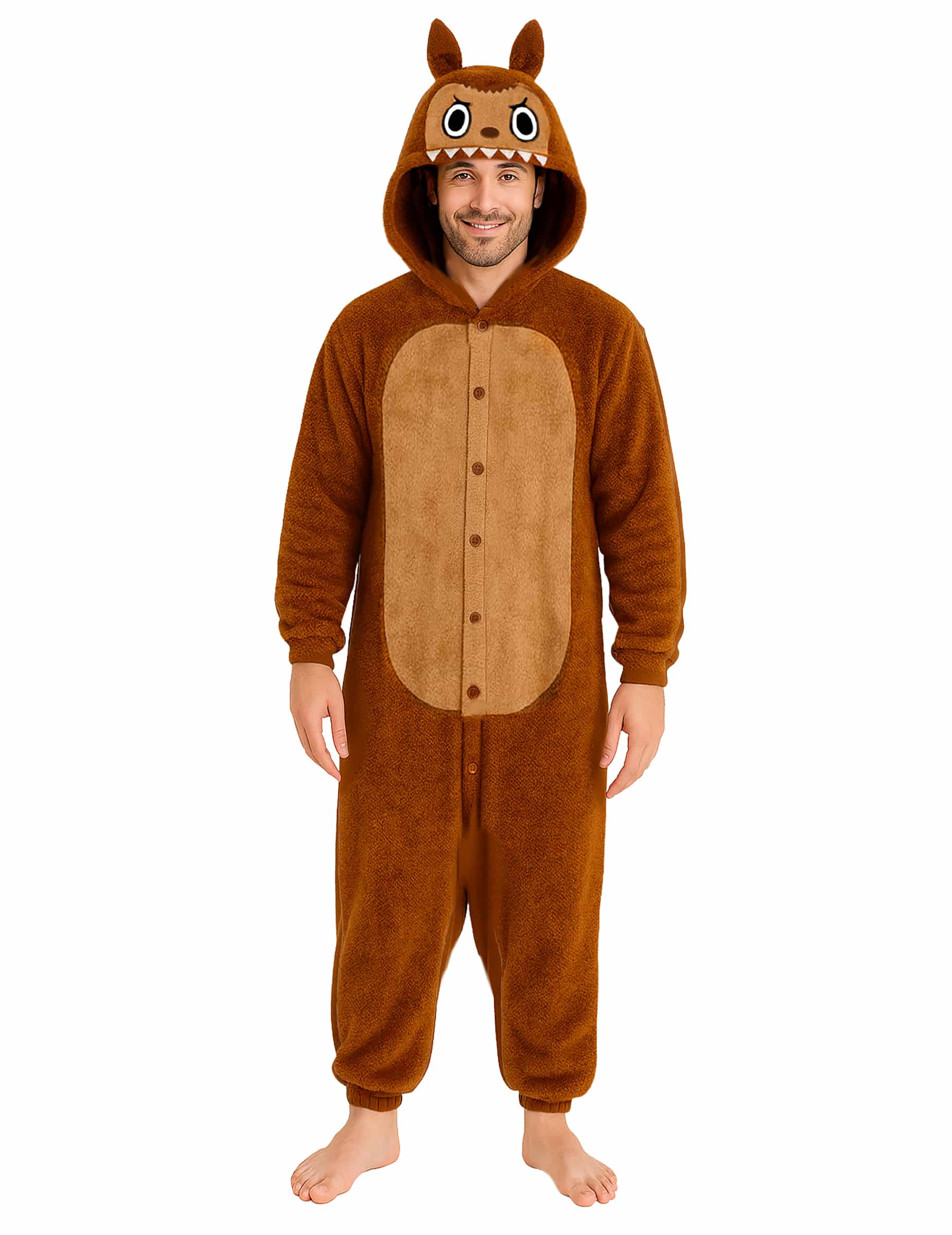 Monster Kostüm Herren braun
