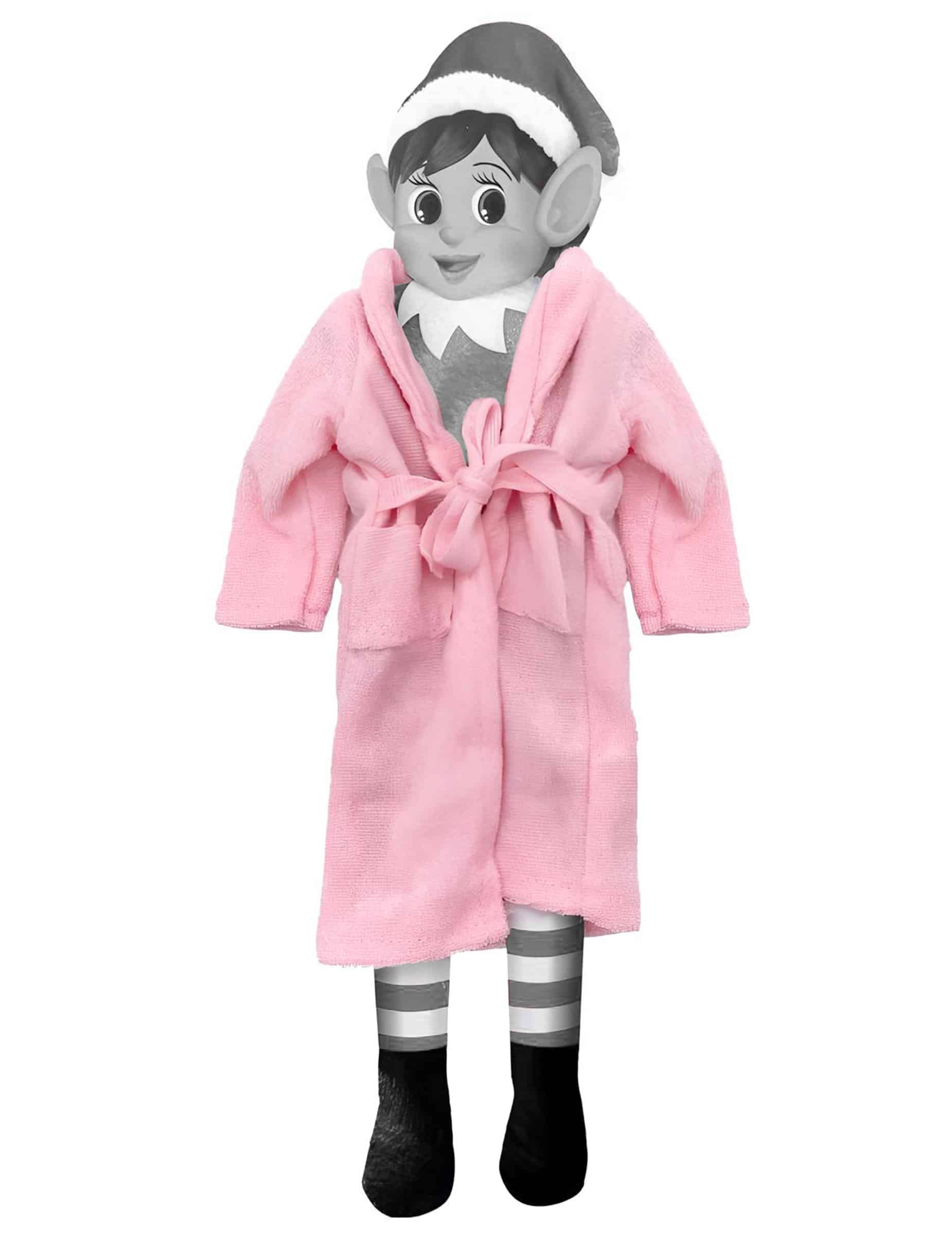 Morgenmantel für Elfen Puppe Rosa