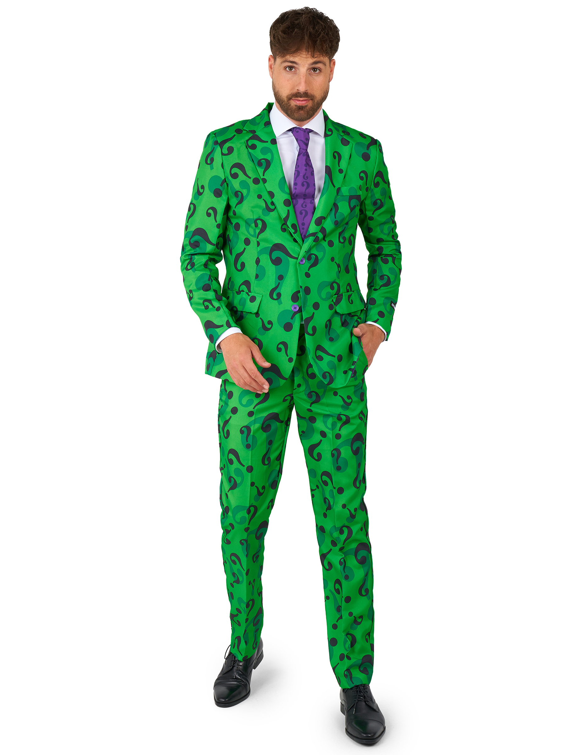 Mr. Riddler-Kostüm Suitmeister grün-schwarz