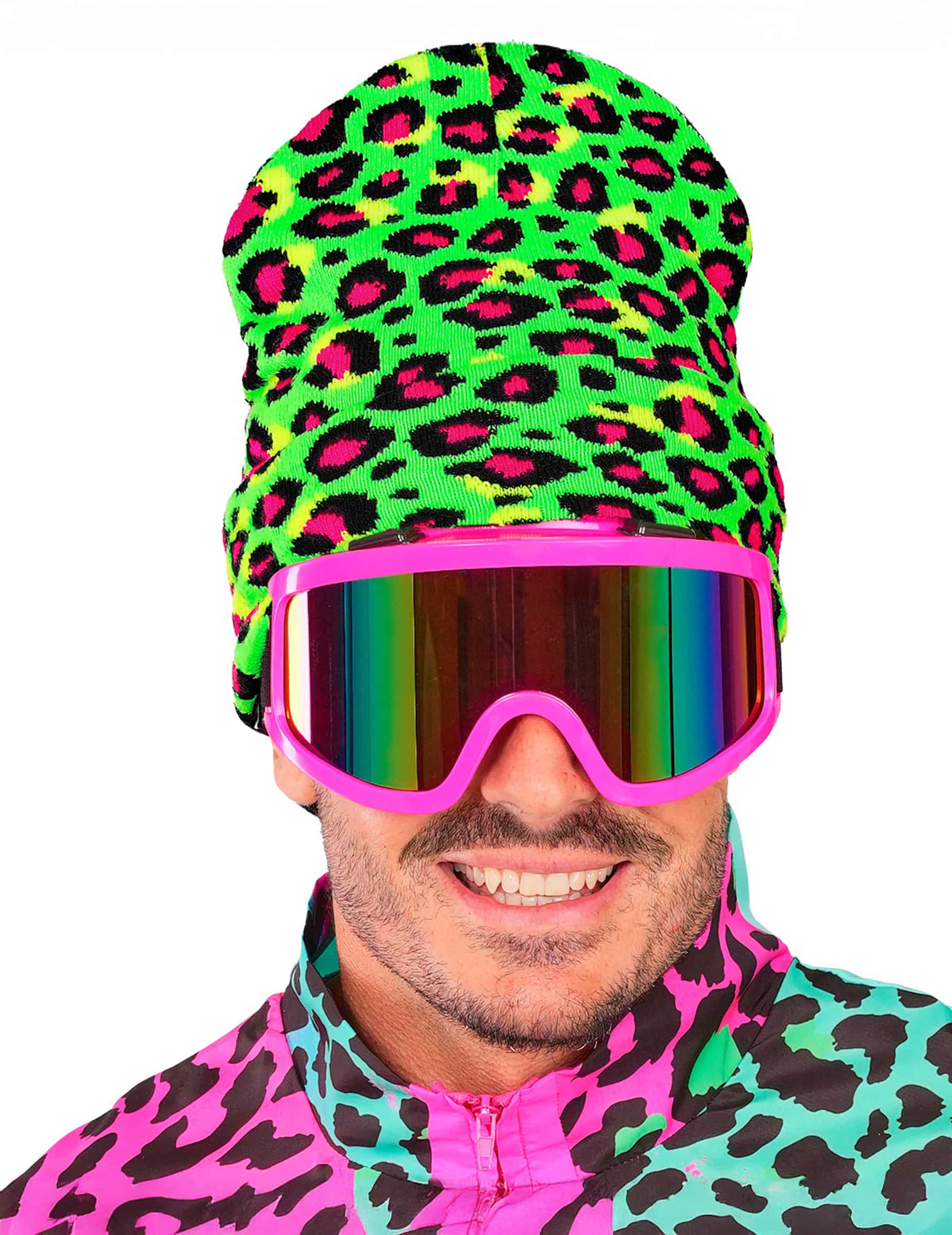 Mütze Leo Grün Neon für Erwachsene