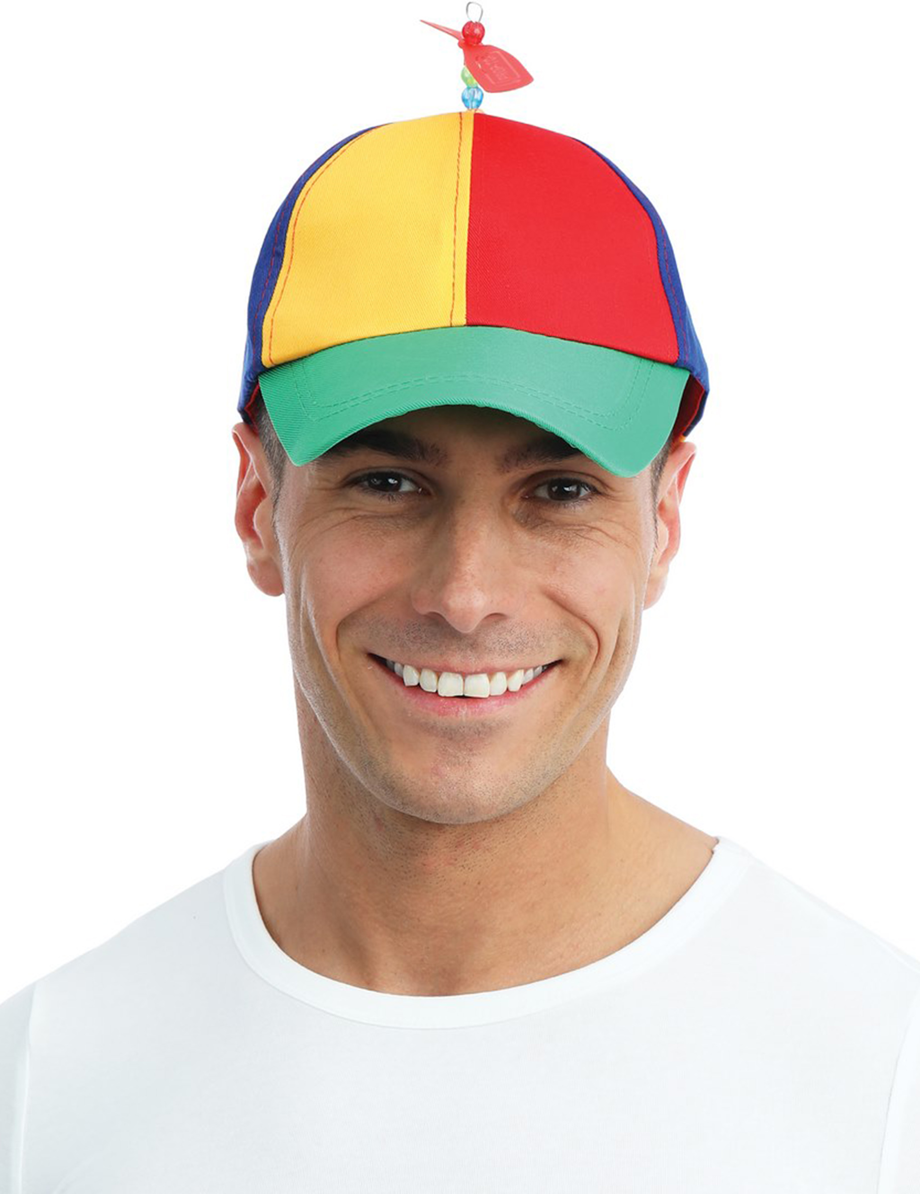 Mütze mit Propeller Faschingsaccessoire bunt