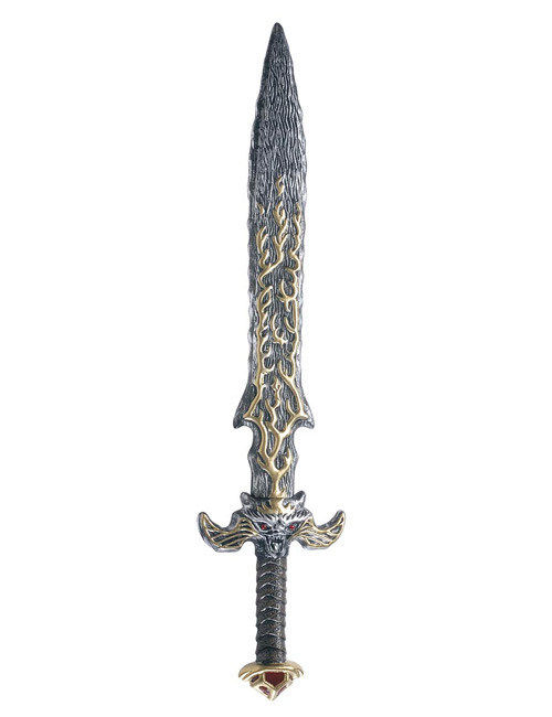 Mystisches Schwert grau-gold 86cm
