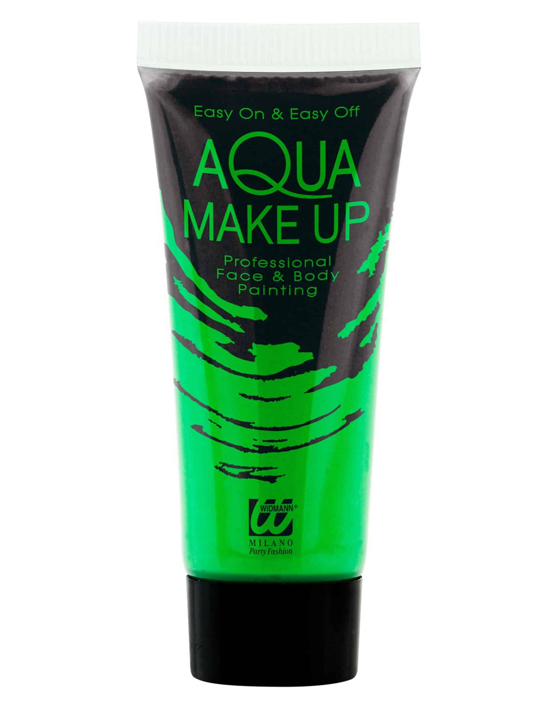 Neongrünes Aqua Make-up