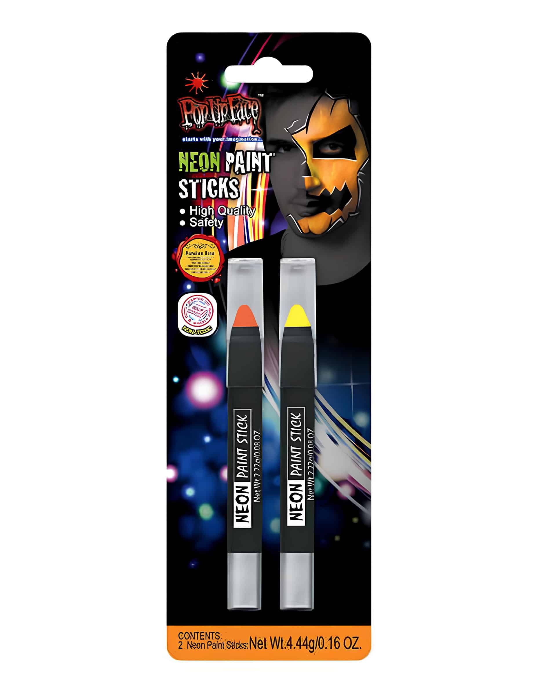 Neonstifte 2 Stk gelb und orange